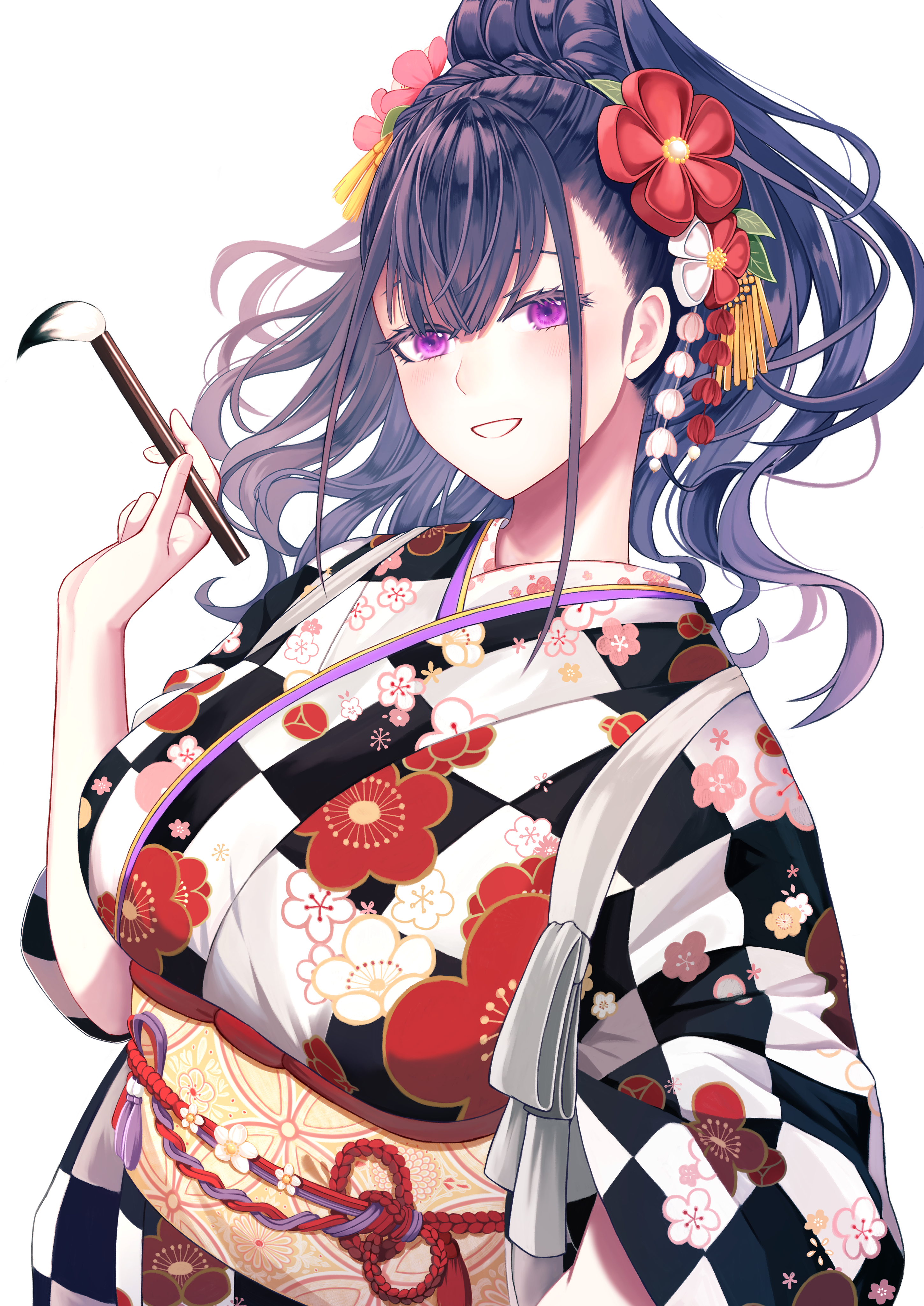 Anime Anime Girls Fate Series Fate Grand Order Murasaki Shikibu Fate Grand Order Long Hair Dark Hair 2900x4099