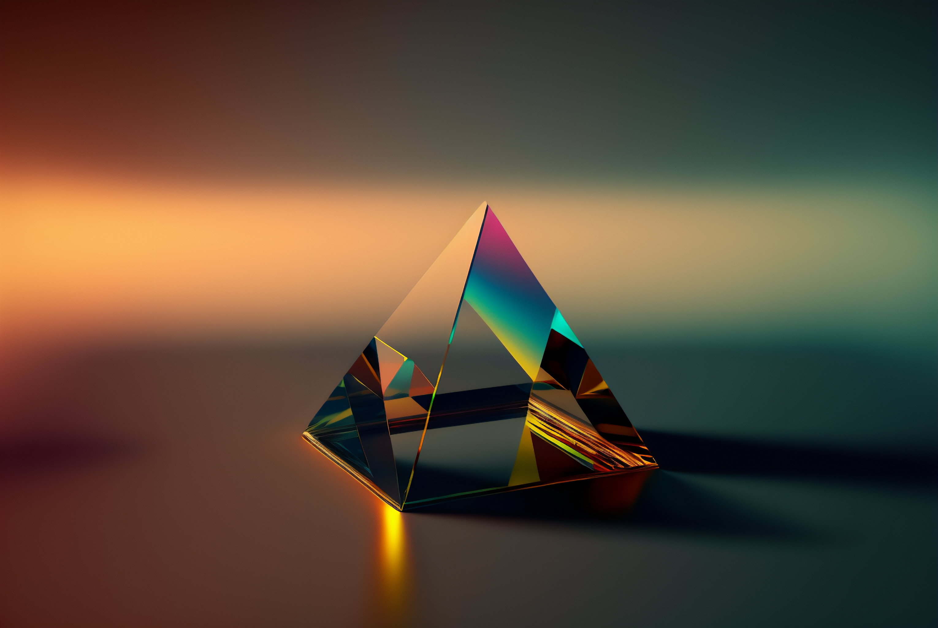 Ai Art Glass Prism Minimalism Simple Background 3060x2048