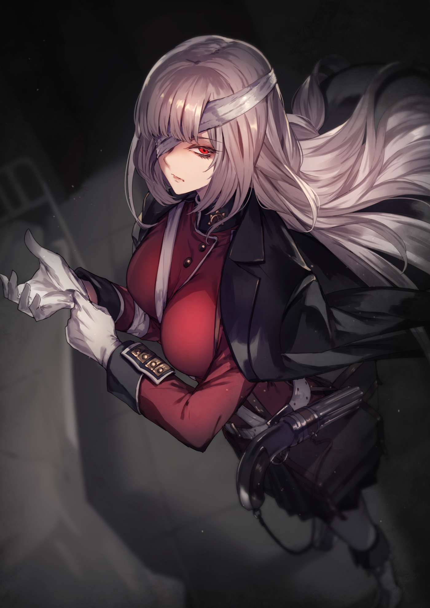 Anime Anime Girls Fate Series Fate Grand Order Florence Nightingale Fate Grand Order Long Hair Silve 1400x1980