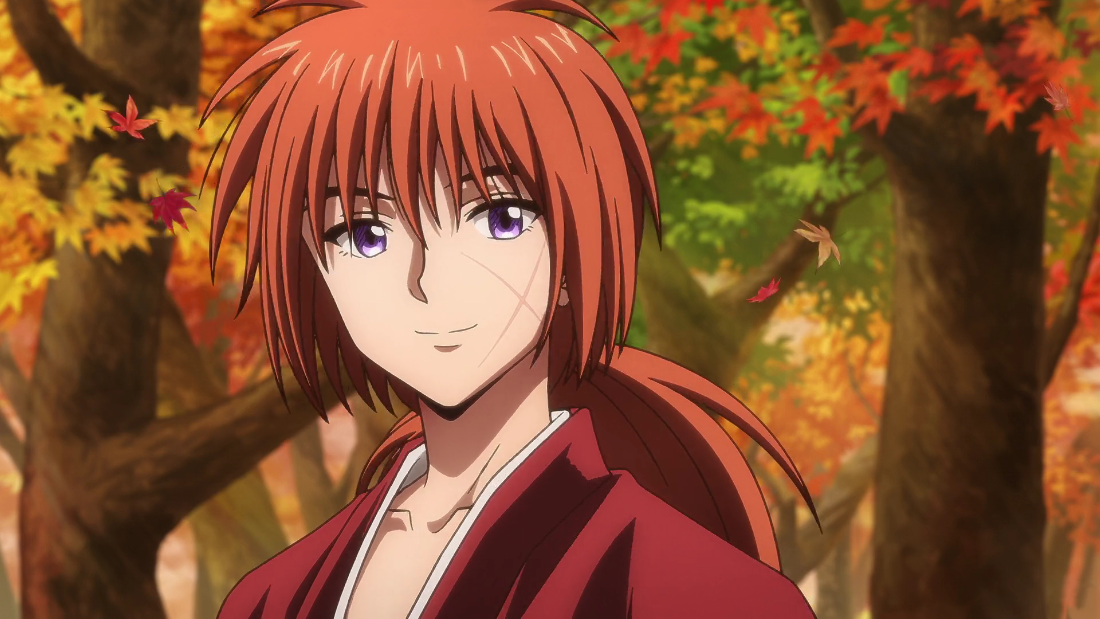 Kenshin Himura Rurouni Kenshin Samurai Samurai X Scar On Cheek Anime Boys Smiling Scars Anime Screen 3840x2160