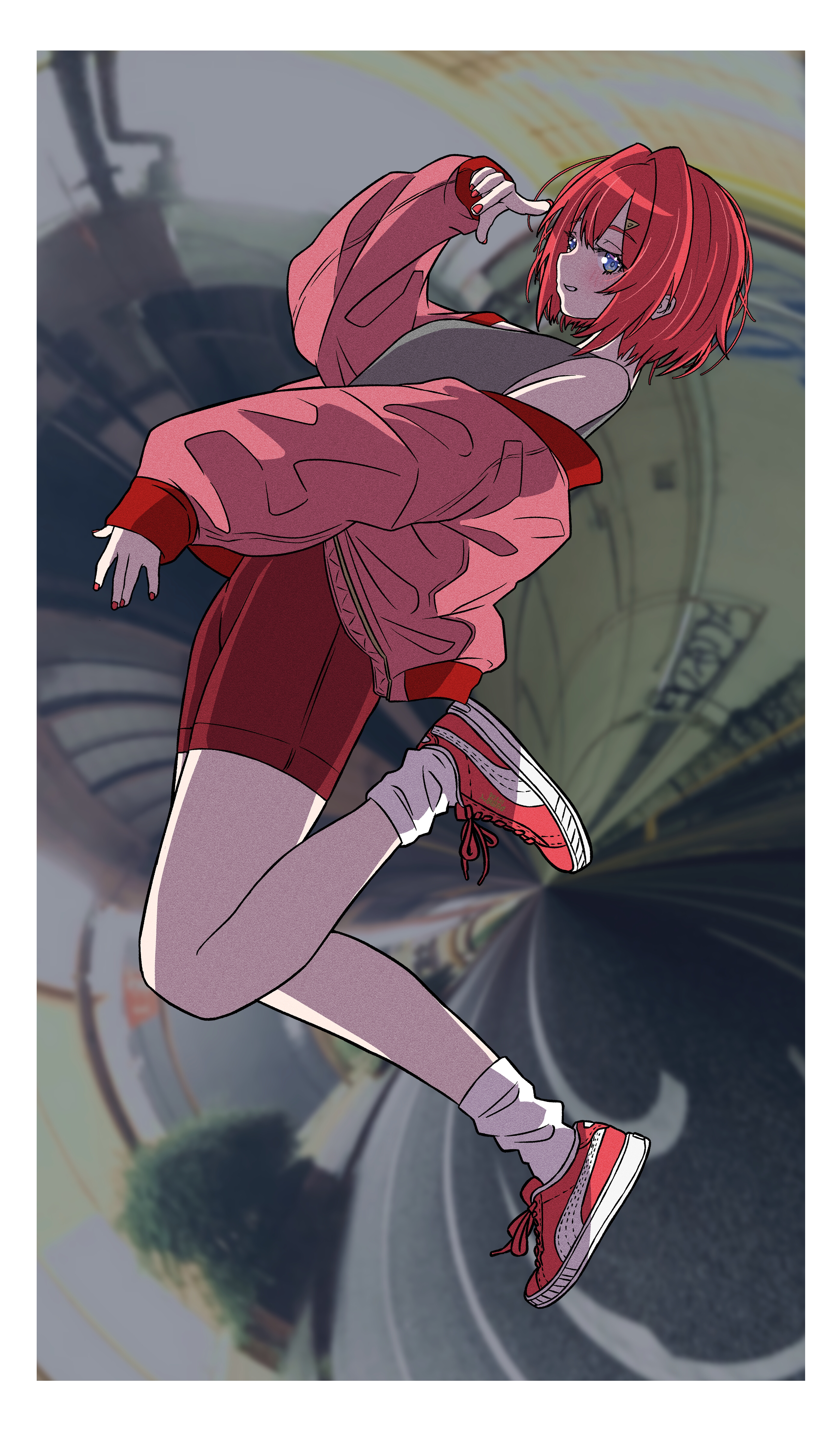 Nijisanji Virtual Youtuber Ange Katrina Anime Girls Redhead Vertical Shoes 2794x4800