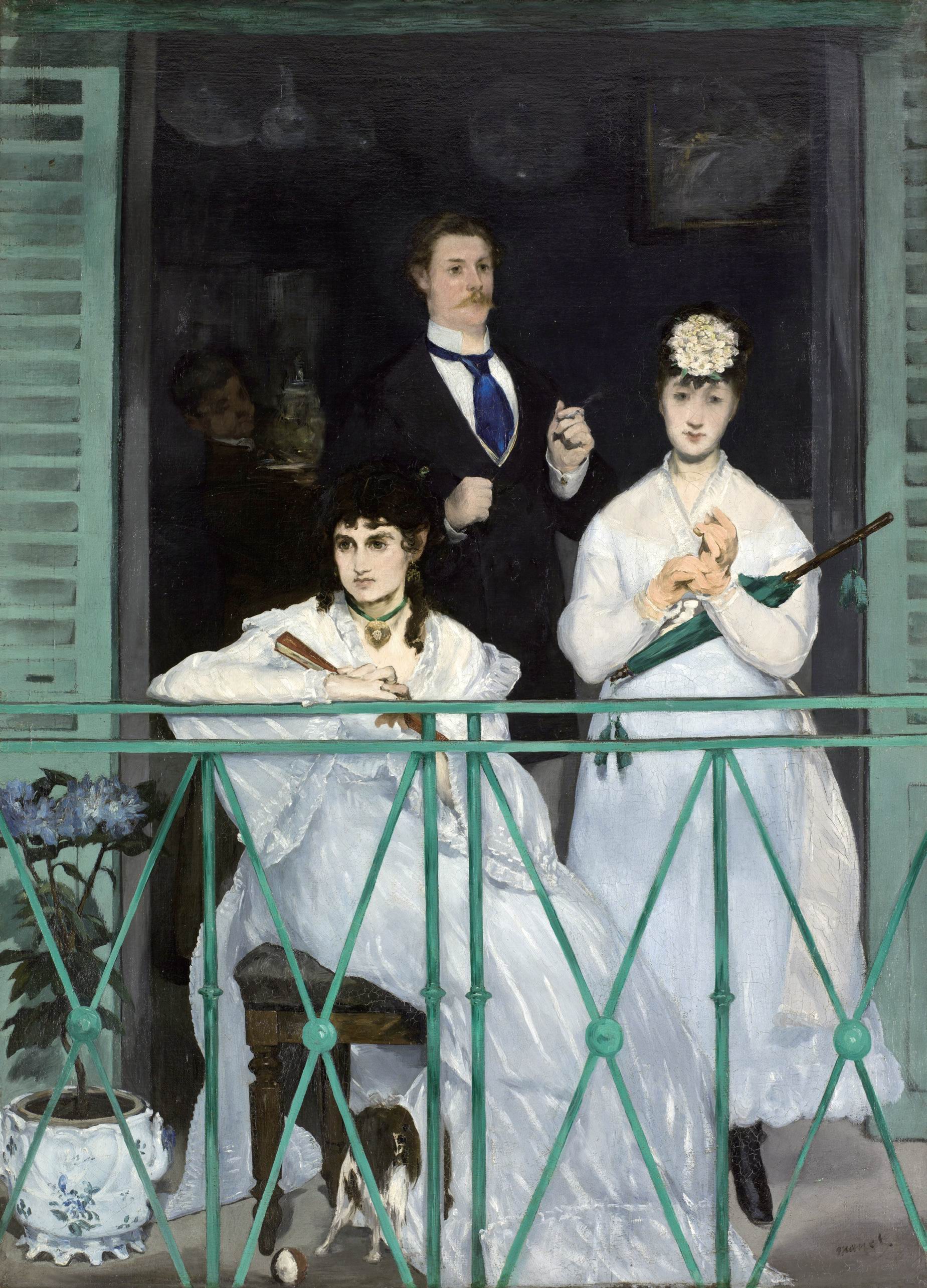 Oil On Canvas Oil Painting Edouard Manet Balcony Men Women Artwork Classical Art Portrait Display Lo 1849x2570