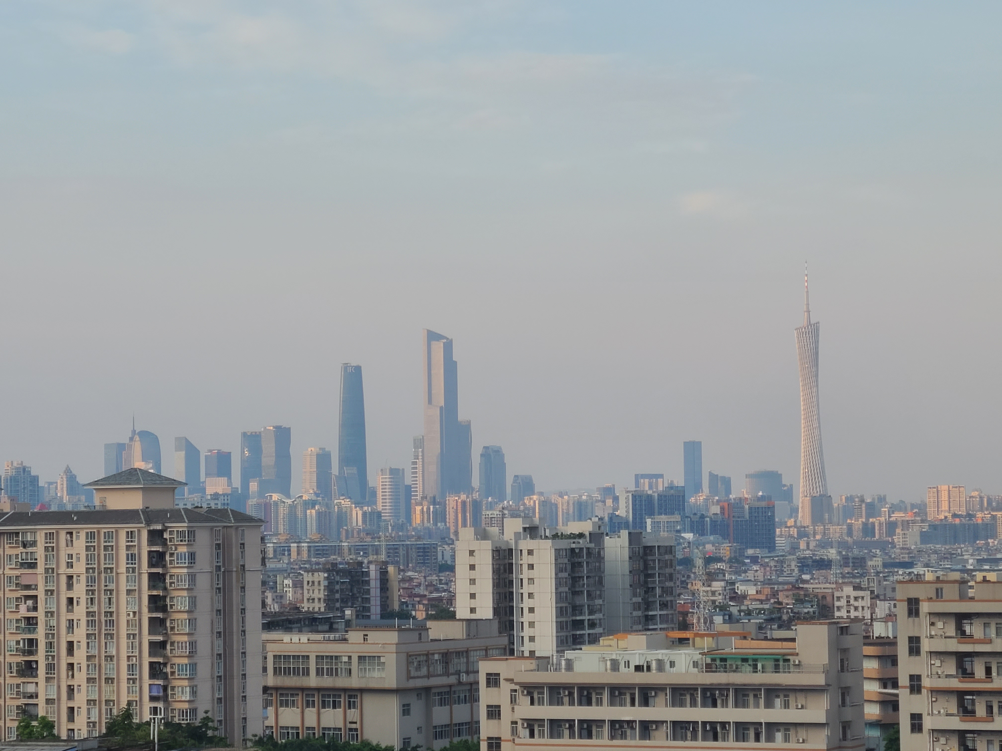 City Urban Guangzhou China Sky Clouds Building 4032x3024
