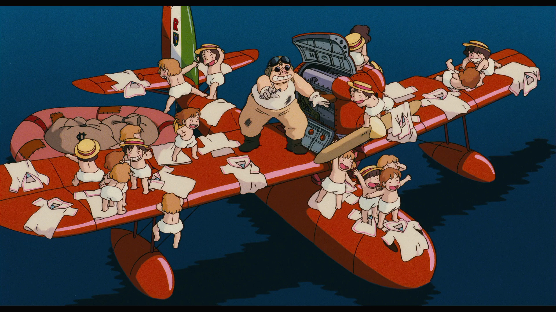 Porco Rosso Studio Ghibli Screen Shot Anime Anime Boys Anime Girls Anime Screenshot Airplane 1920x1080