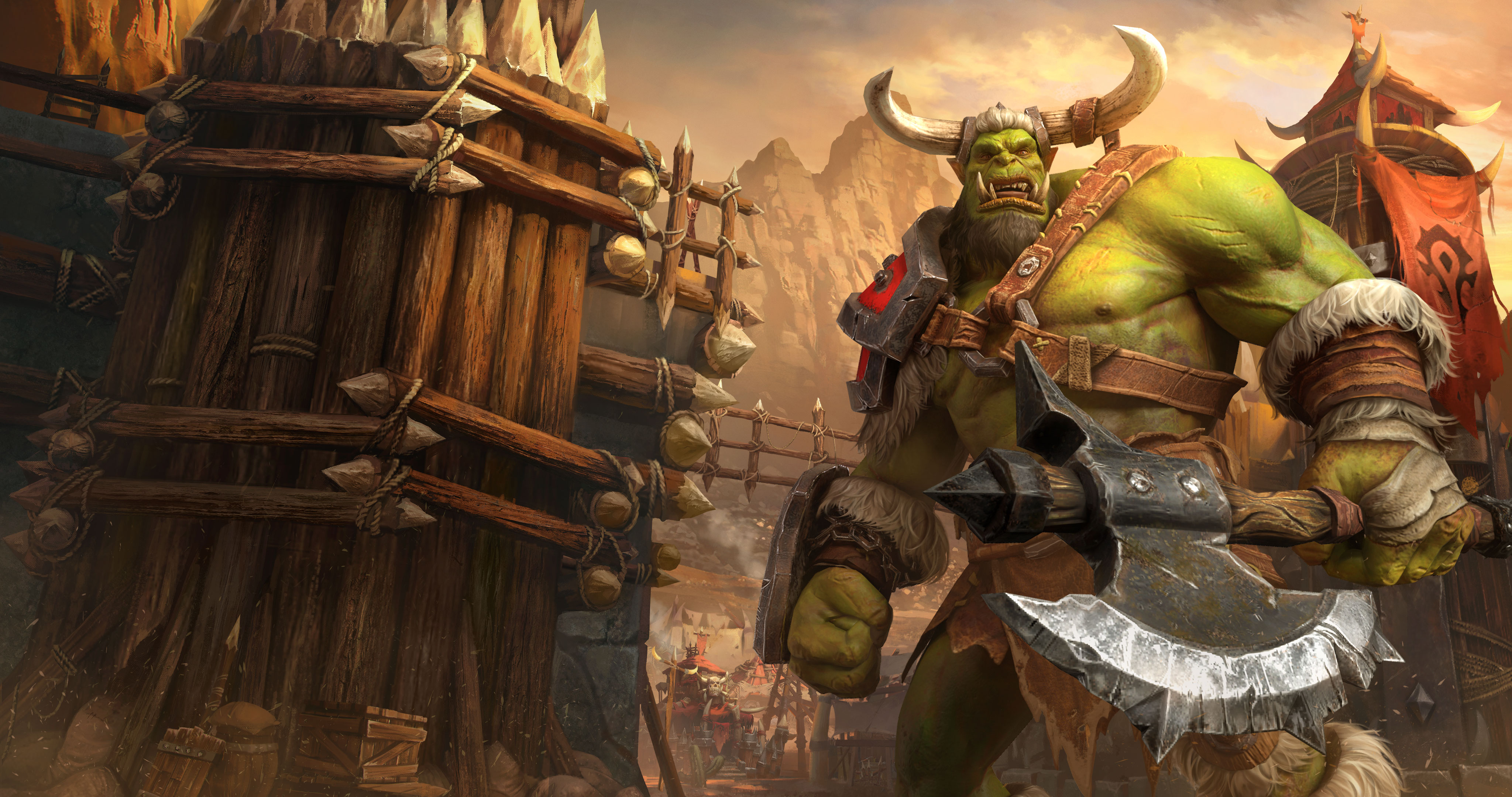 Warcraft Iii Reforged Blizzard Entertainment Warcraft Orcs Video Games Axes Video Game Art Video Gam 4096x2160