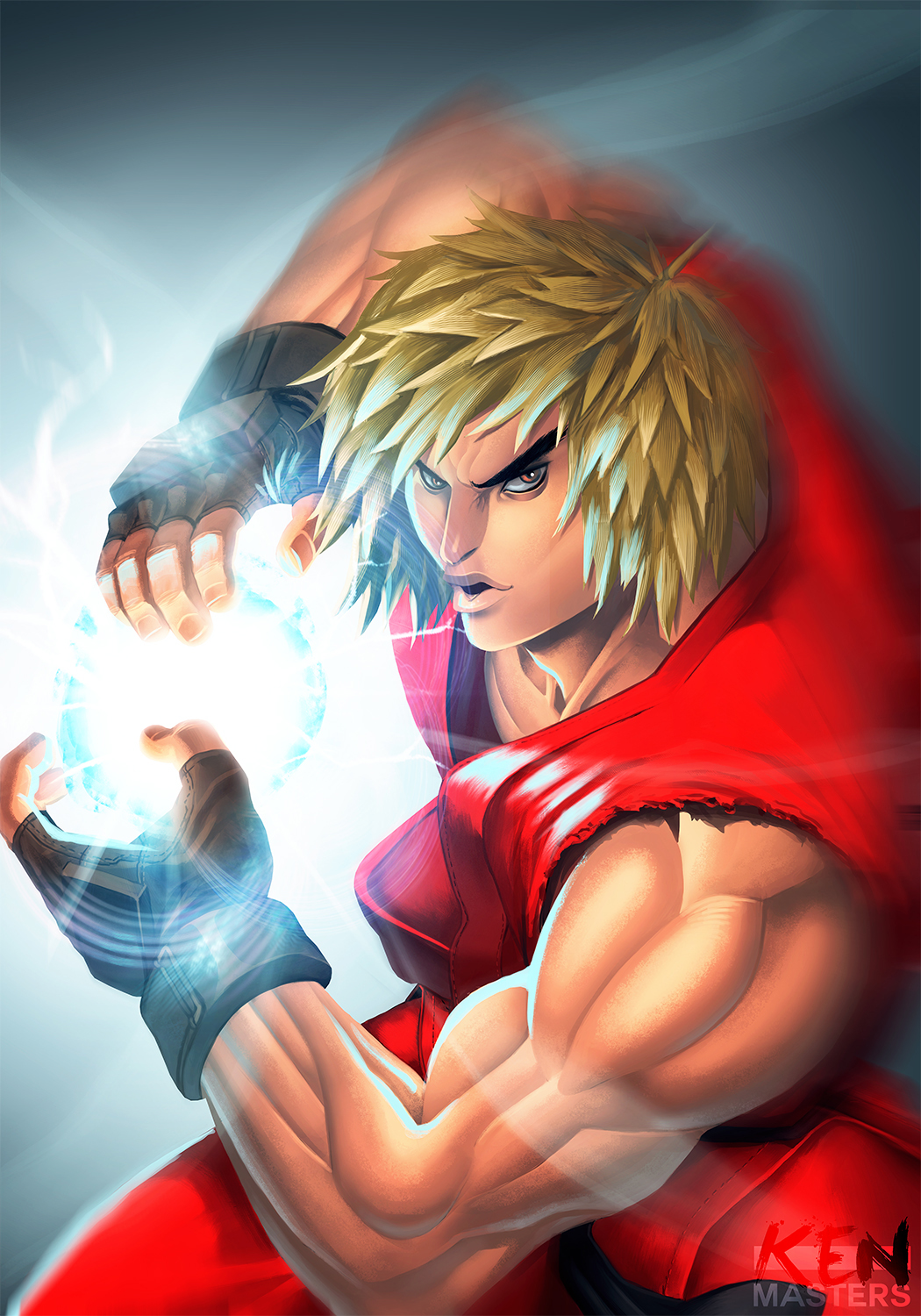 Anime Anime Boys Video Game Characters Video Games Anime Games Street Fighter Ken Masters Short Hair 1050x1500