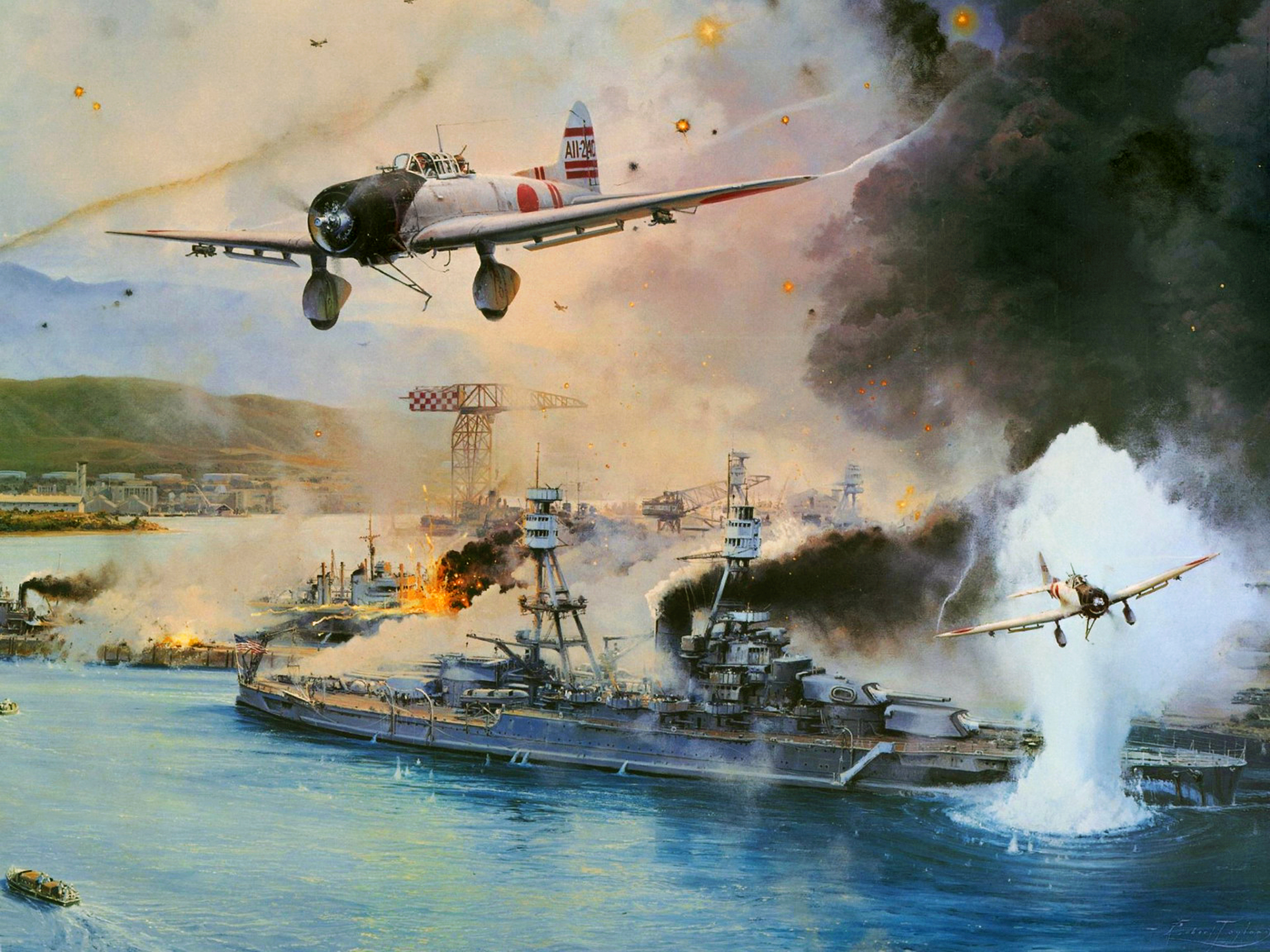 World War Ii Airplane Aircraft Military Aircraft Military Japan Imperial Japanese Navy Pearl Harbour 2624x1968