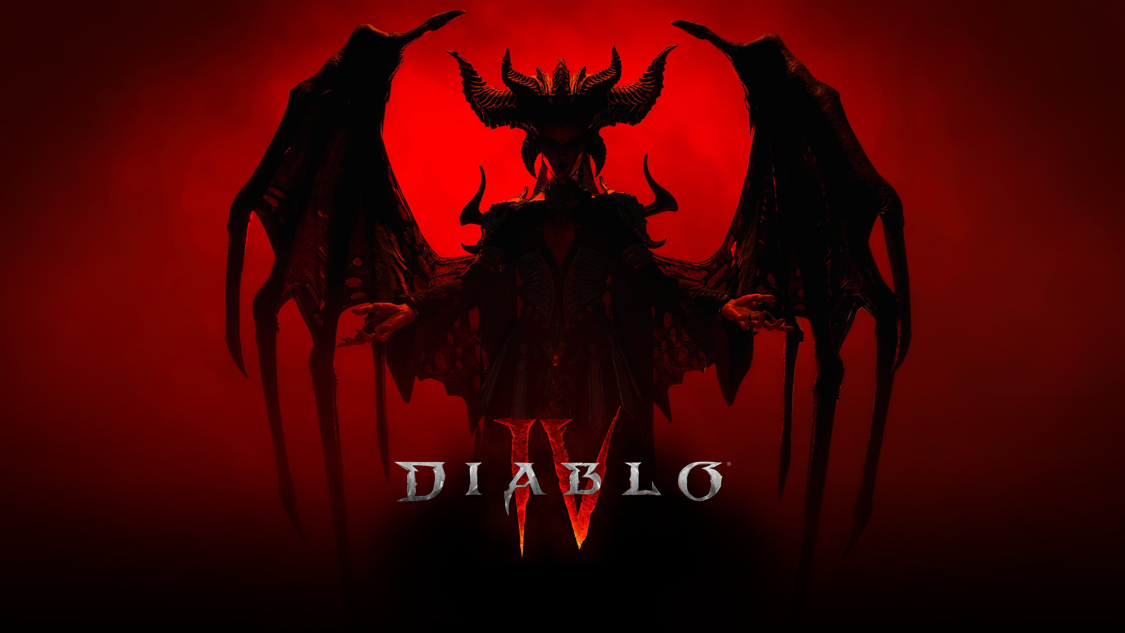 Diablo IV Lilith Diablo Diablo Video Games Video Game Art Video Game Characters Simple Background Mi 3840x2160