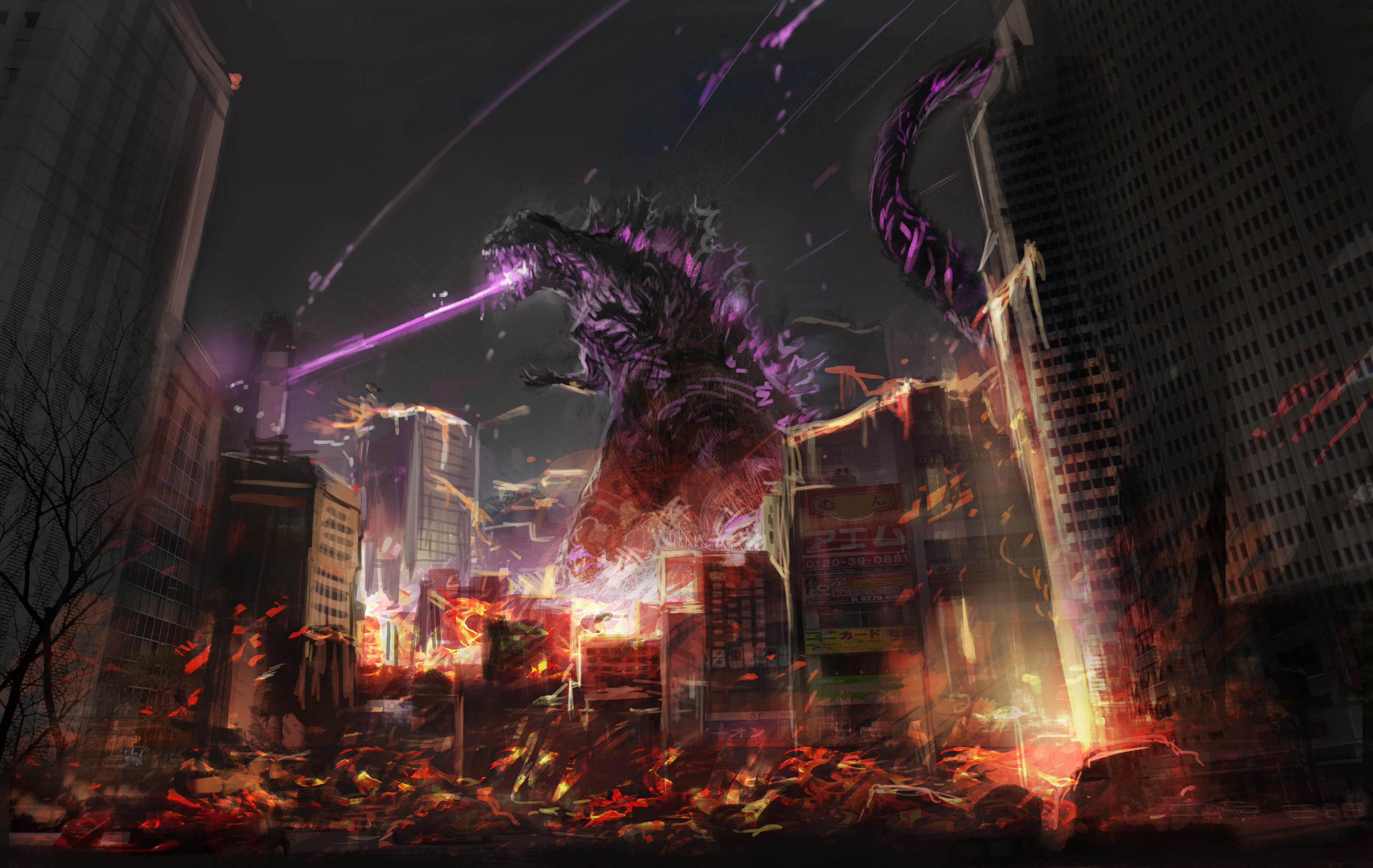 Shin Godzilla Movies Creature Japan Godzilla Artwork Kaiju 2880x1820