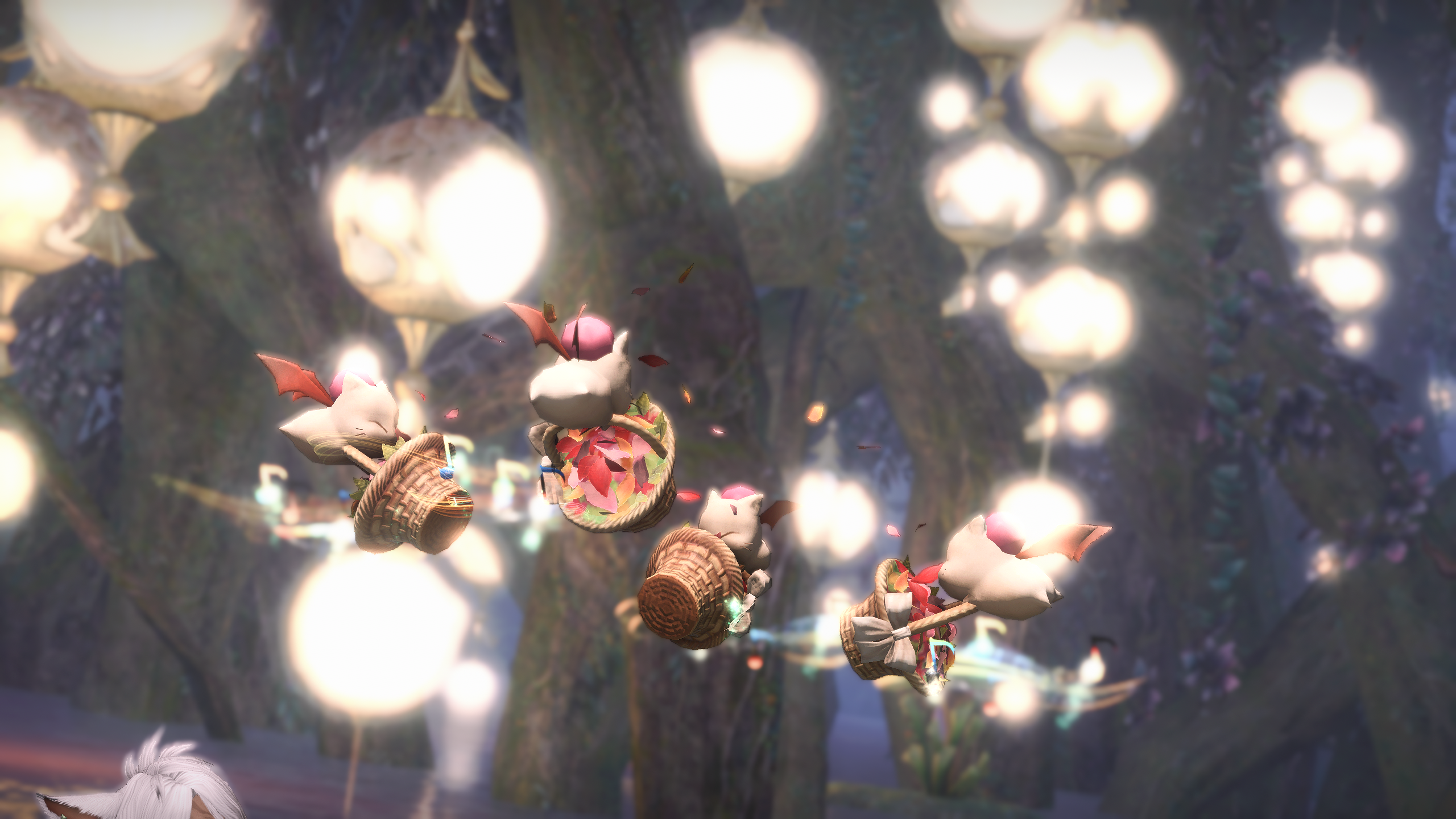 Final Fantasy XiV A Realm Reborn Reshade Video Games CGi Trees Lights 2560x1440