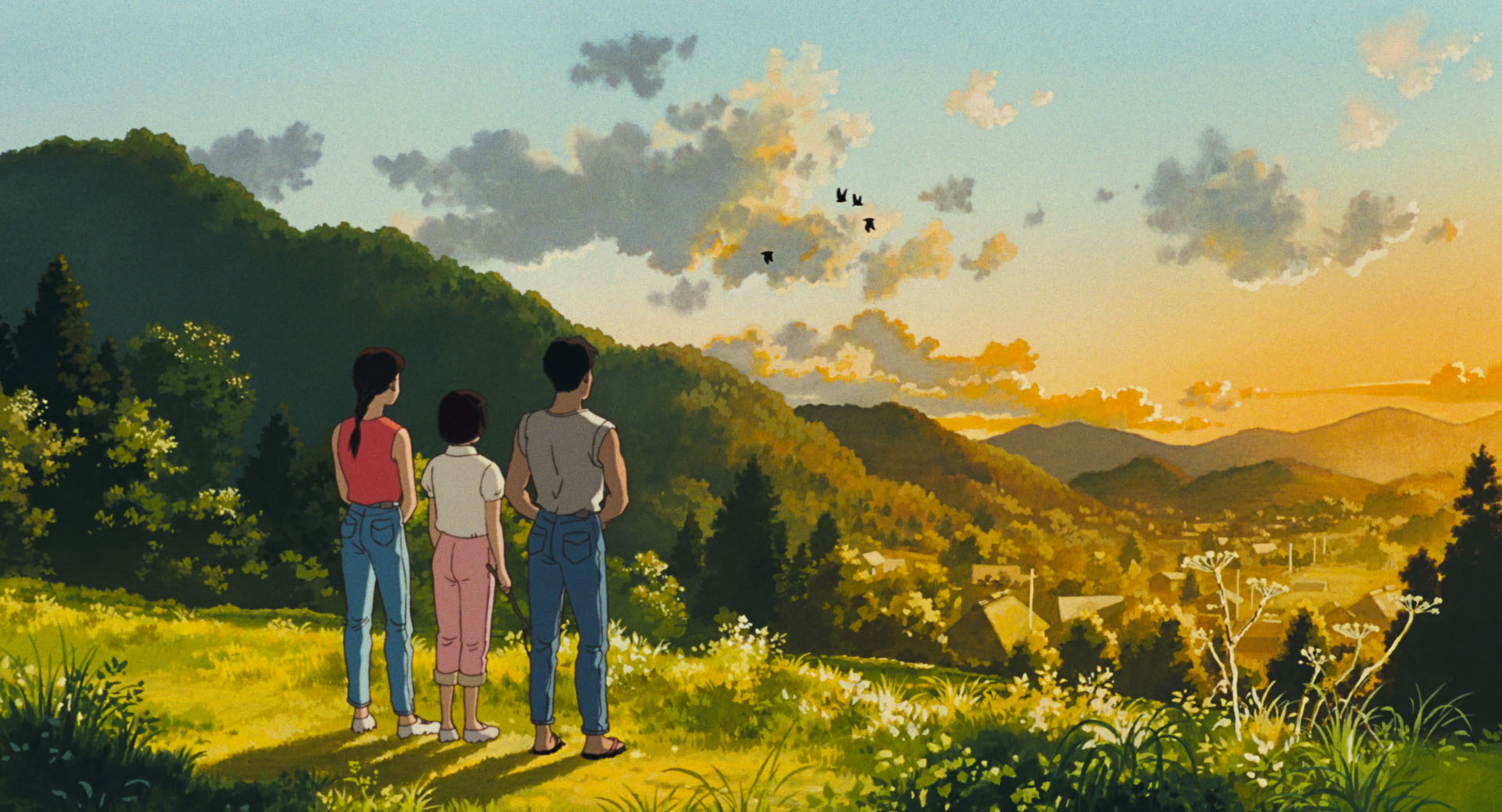 Studio Ghibli Omoide Poro Poro Upscaled Movie Screenshots Anime Girls Anime Boys Anime Screenshot Su 3840x2076