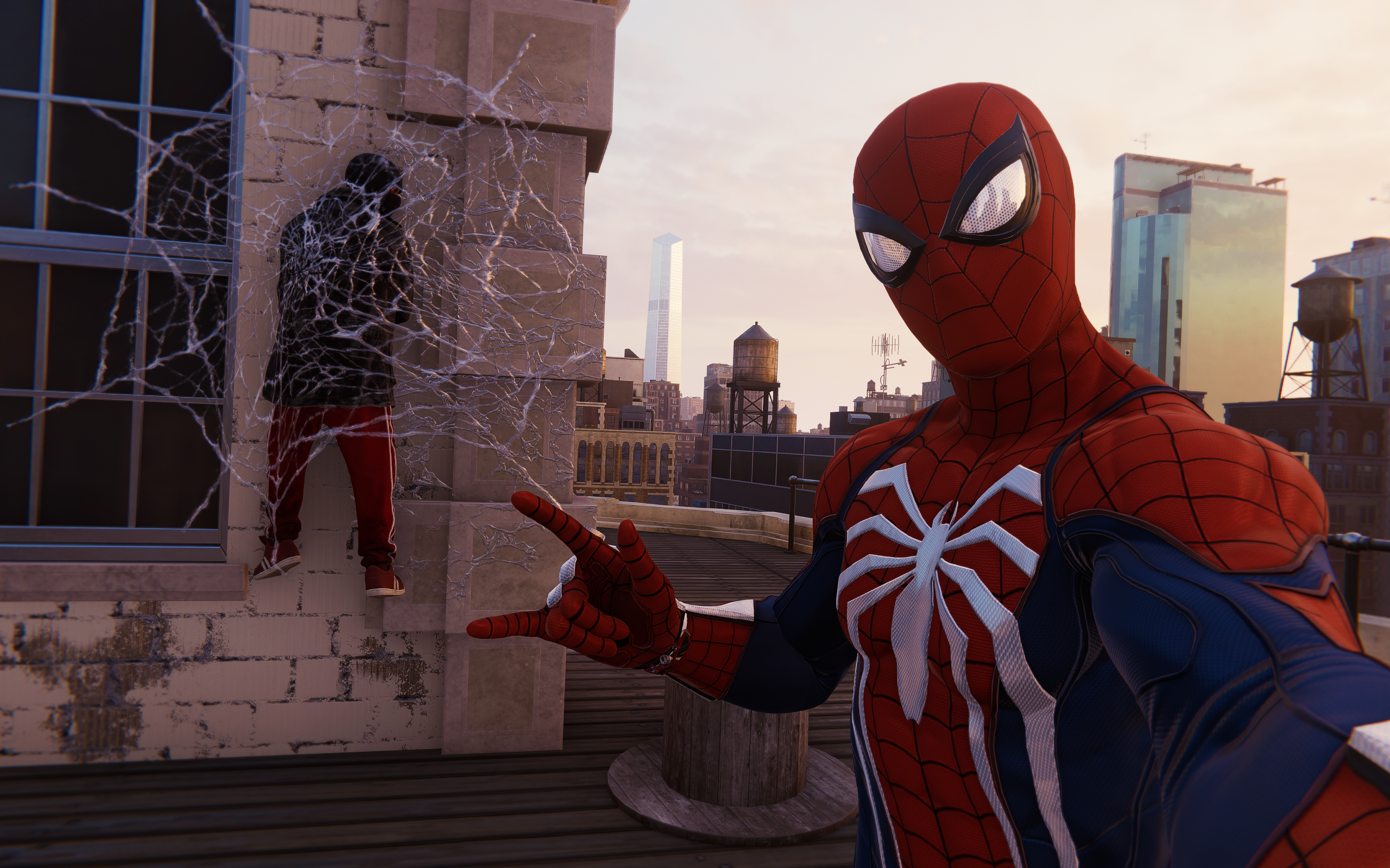 Spider Man Marvel Super Heroes 3D CGi Video Games Insomniac Games Marvels Spider Man Spider Man 2018 2560x1600