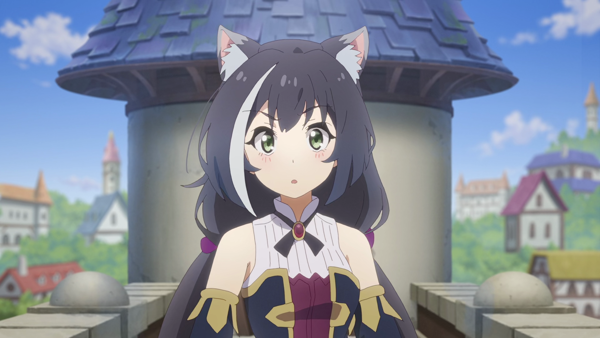 Anime Girls Cat Girl Princess Connect Re Dive Kyaru Princess Connect Cat Ears Two Tone Hair Blushing 1920x1080