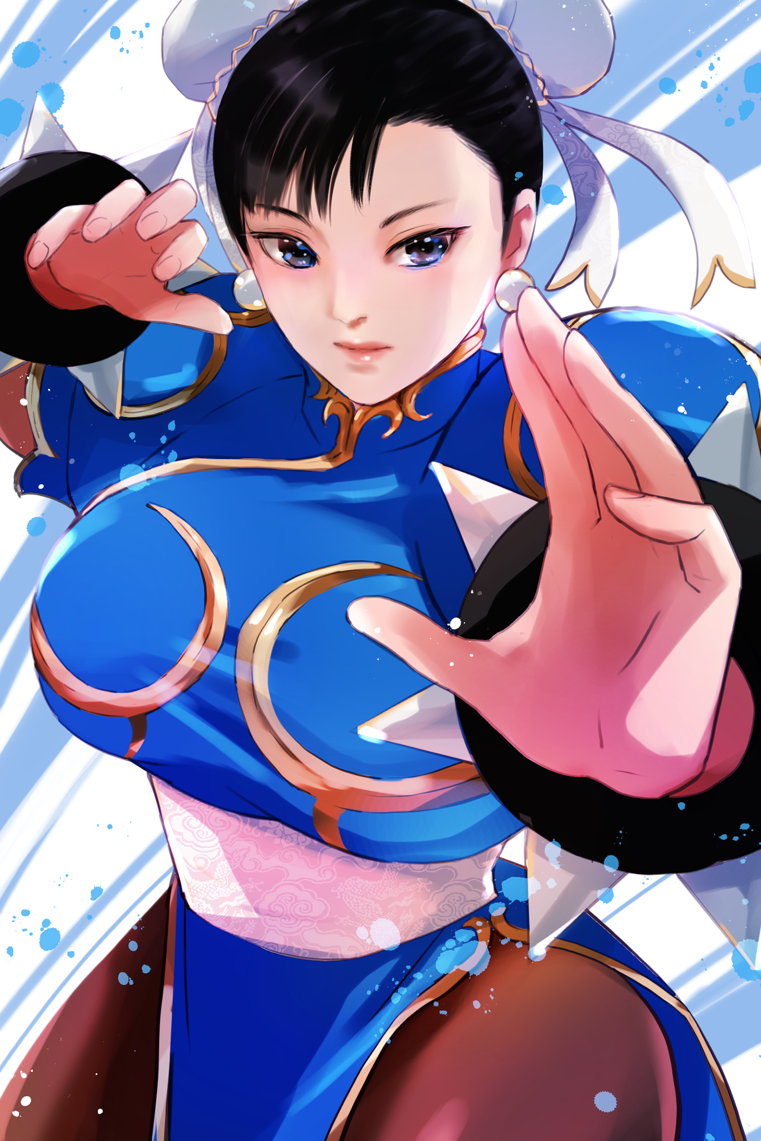 Anime Anime Girls Street Fighter Street Fighter Ii The World Warrior Chun Li Hairbun Brunette Solo A 1500x2250