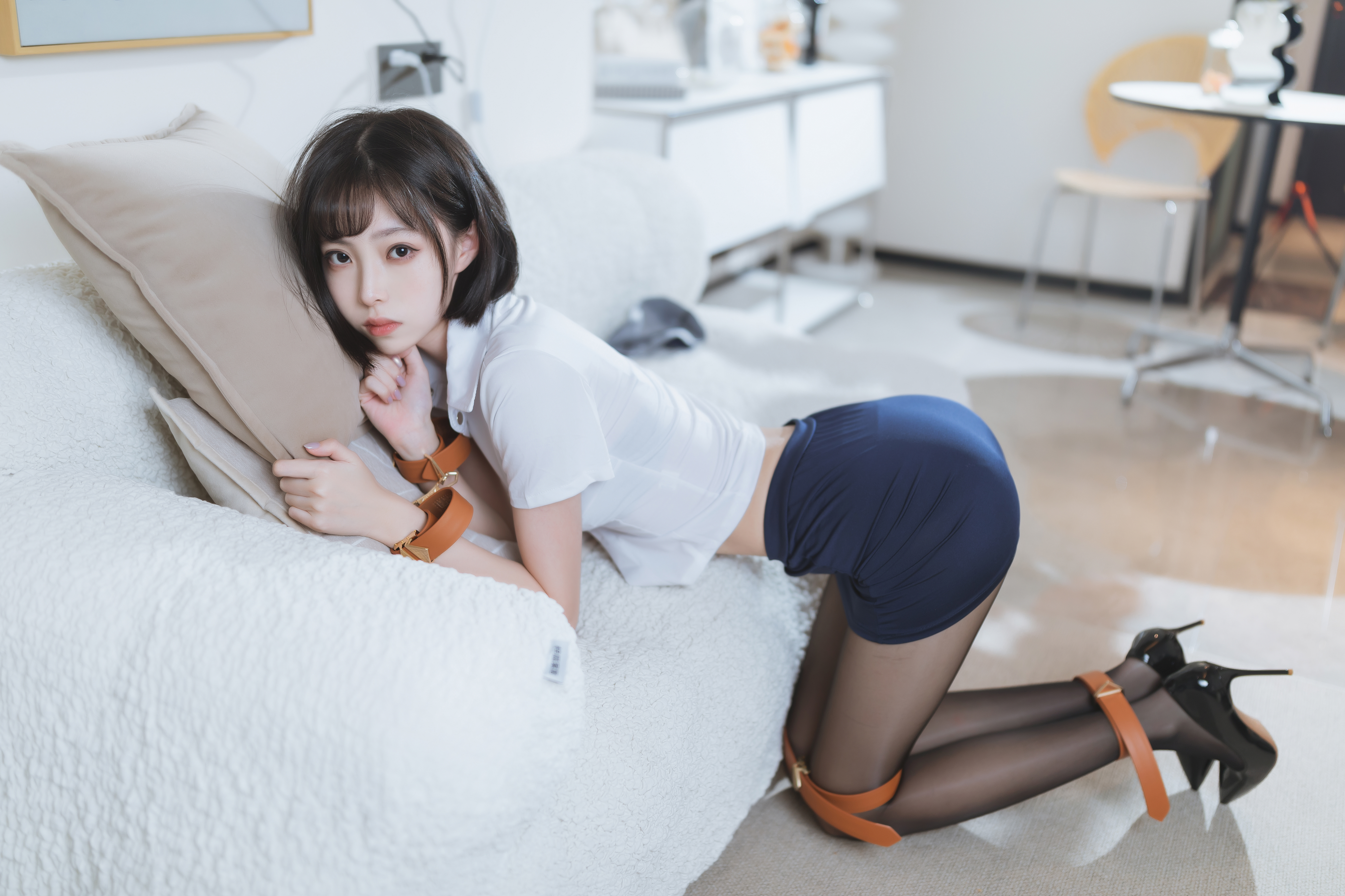 Women Model Asian Cosplay Stewardess Women Indoors Xu Lan 6720x4480