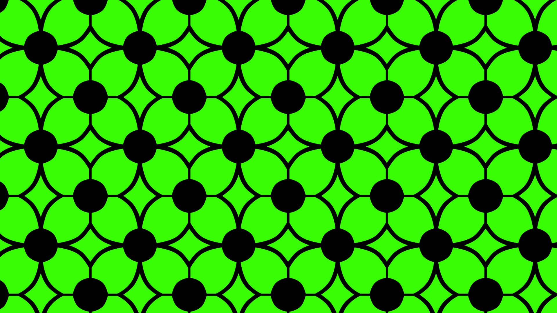 Green Black Shapes Geometry 1920x1080