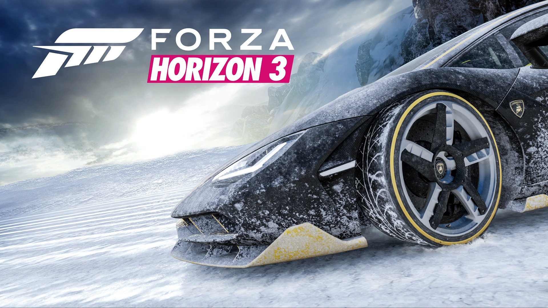 Forza Horizon 3 Video Games Car Snow Logo Wheels 1920x1080
