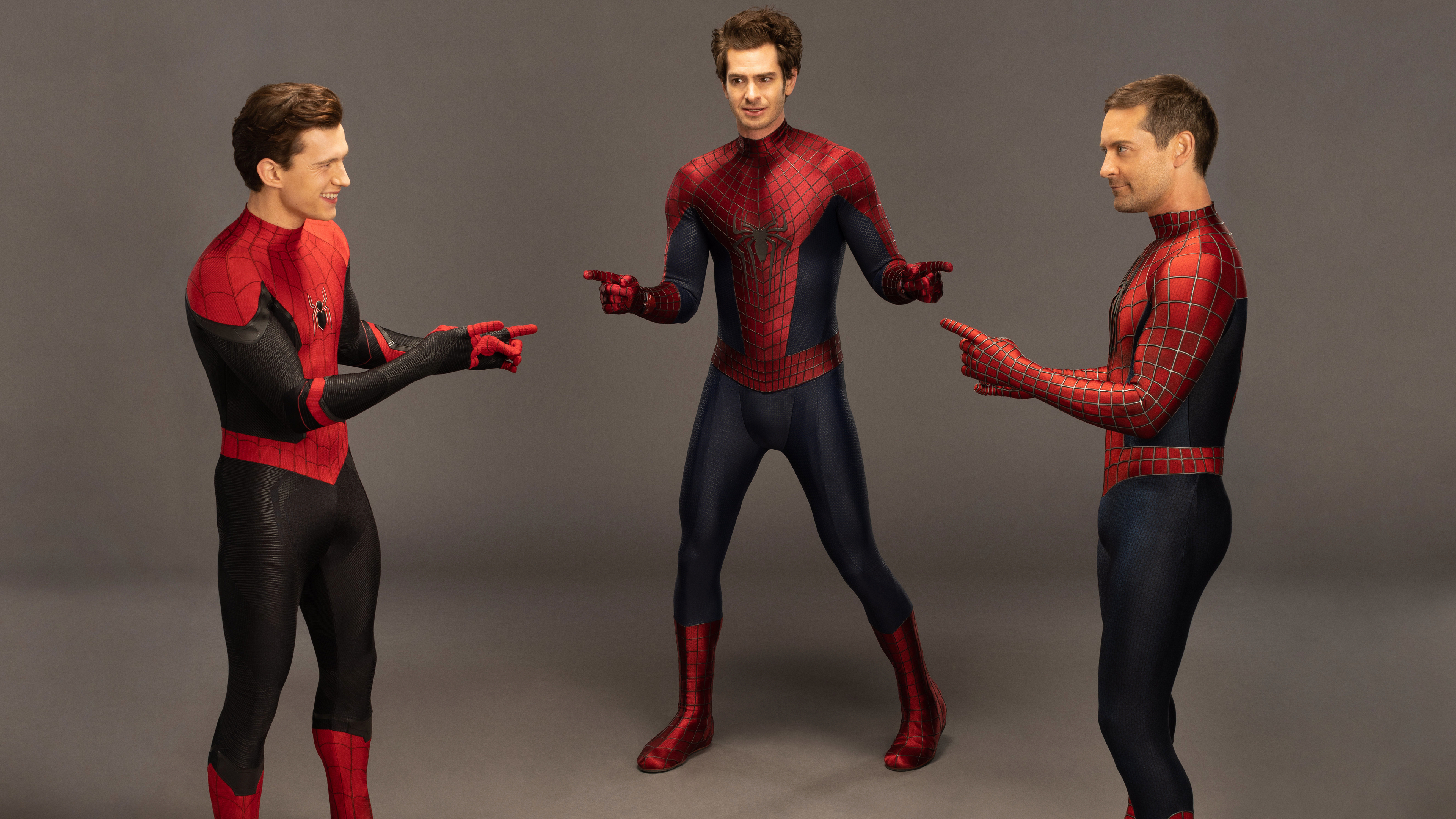 Spider Man No Way Home Tobey Maguire Andrew Garfield Tom Holland Finger Pointing Memes Superhero Stu 3840x2160