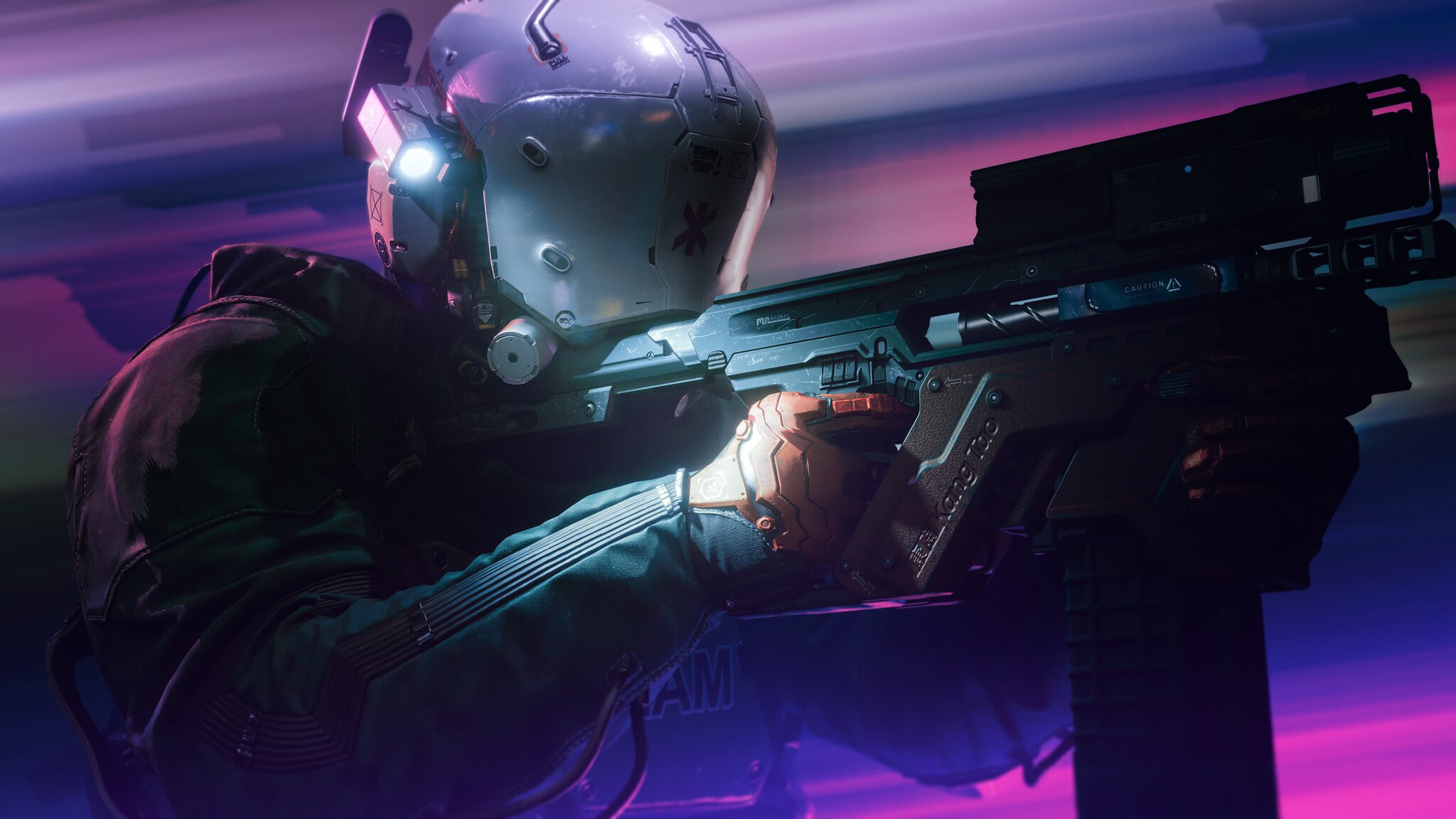 Gunners Cyberpunk 2077 Video Games Gun Video Game Art Video Game Characters Trauma Team CD Projekt R 2048x1152