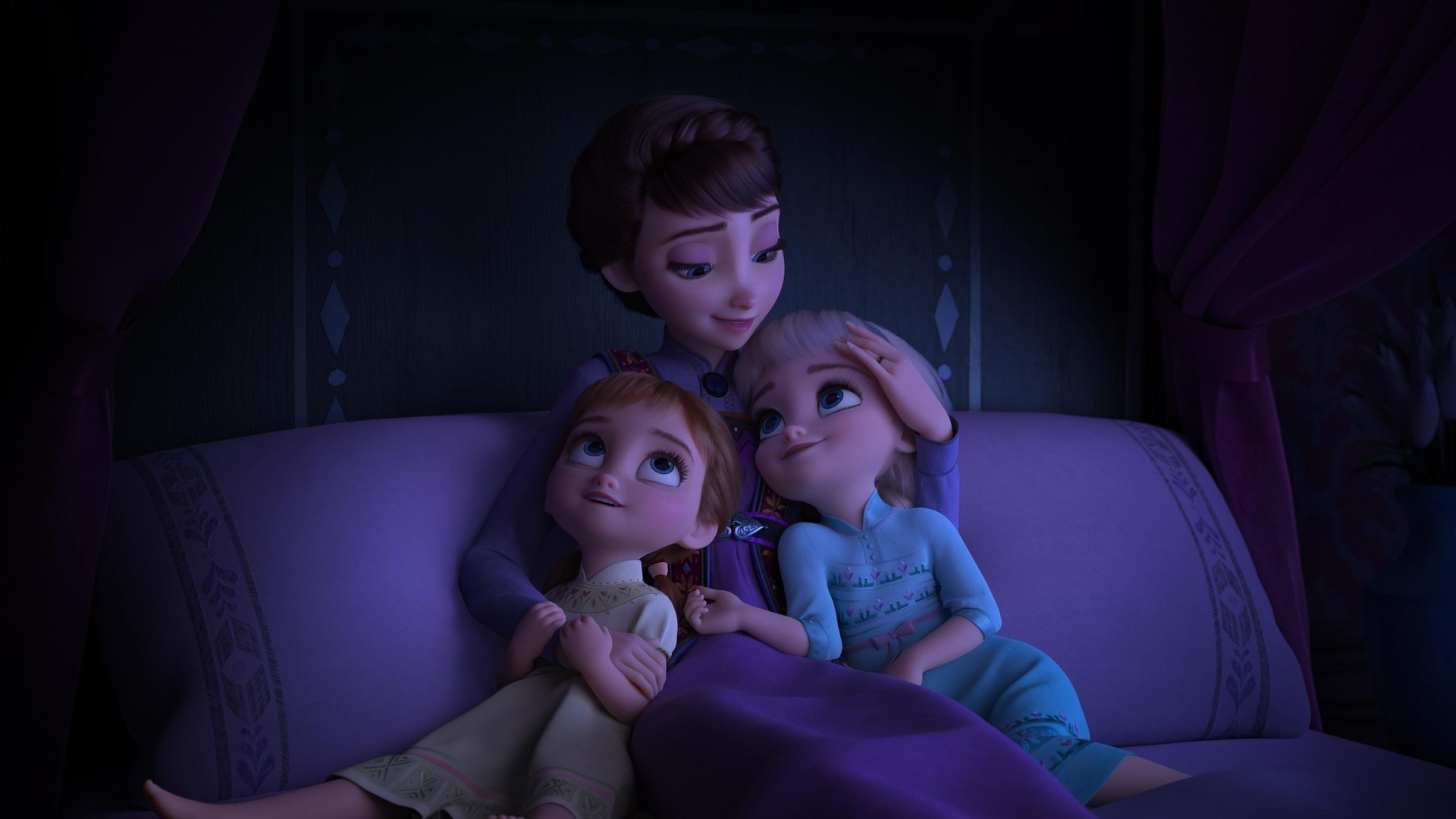 Women Children CGi Smiling Frozen Movie Movies 1920x1080