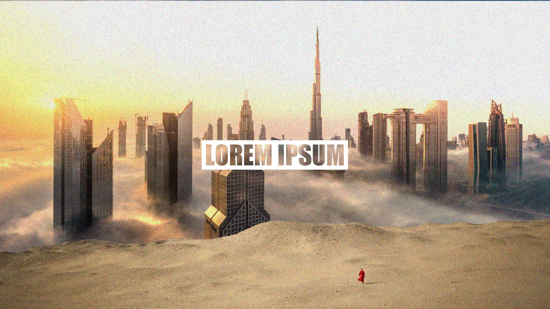 Lorem Ipsum Dubai Clouds Skyscraper Sunset 1920x1080