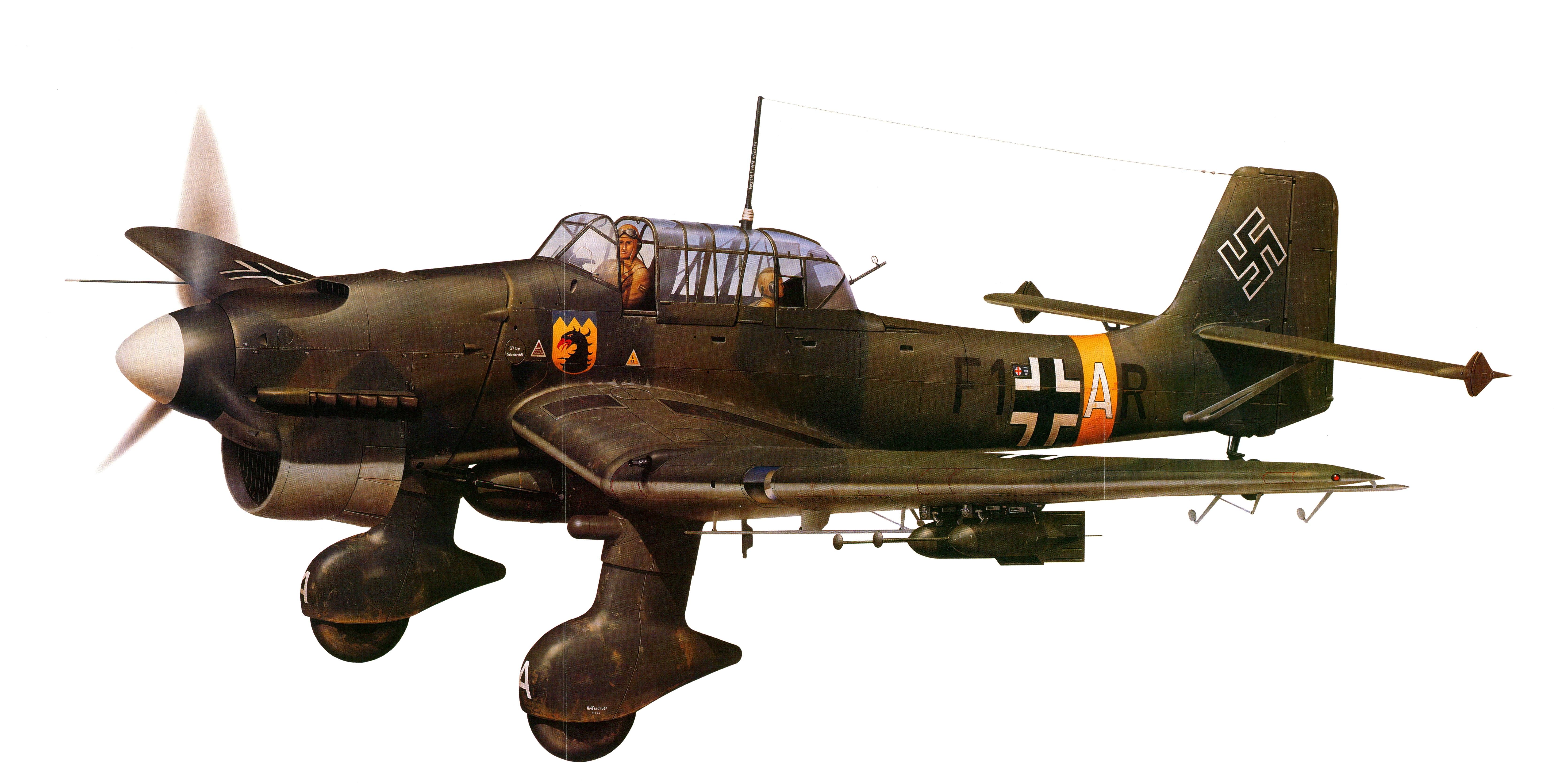 World War Ii Military Military Aircraft Aircraft Airplane Boxart Junkers Ju 87 Stuka Dive Bomber Bom 6680x3340
