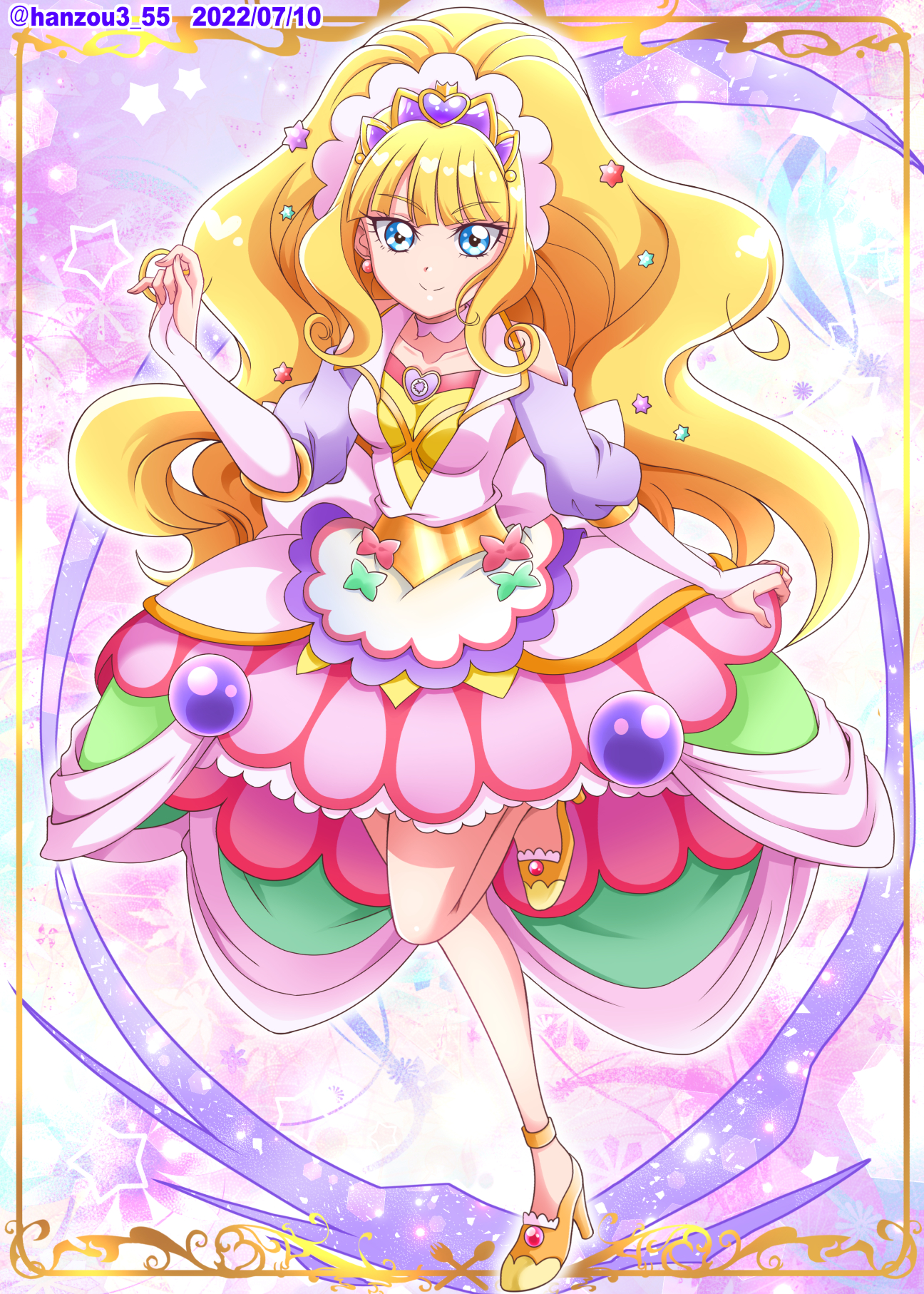 Anime Anime Girls Pretty Cure Delicious Party Pretty Cure Kasai Amane Cure Finale Magical Girls Long 1296x1814