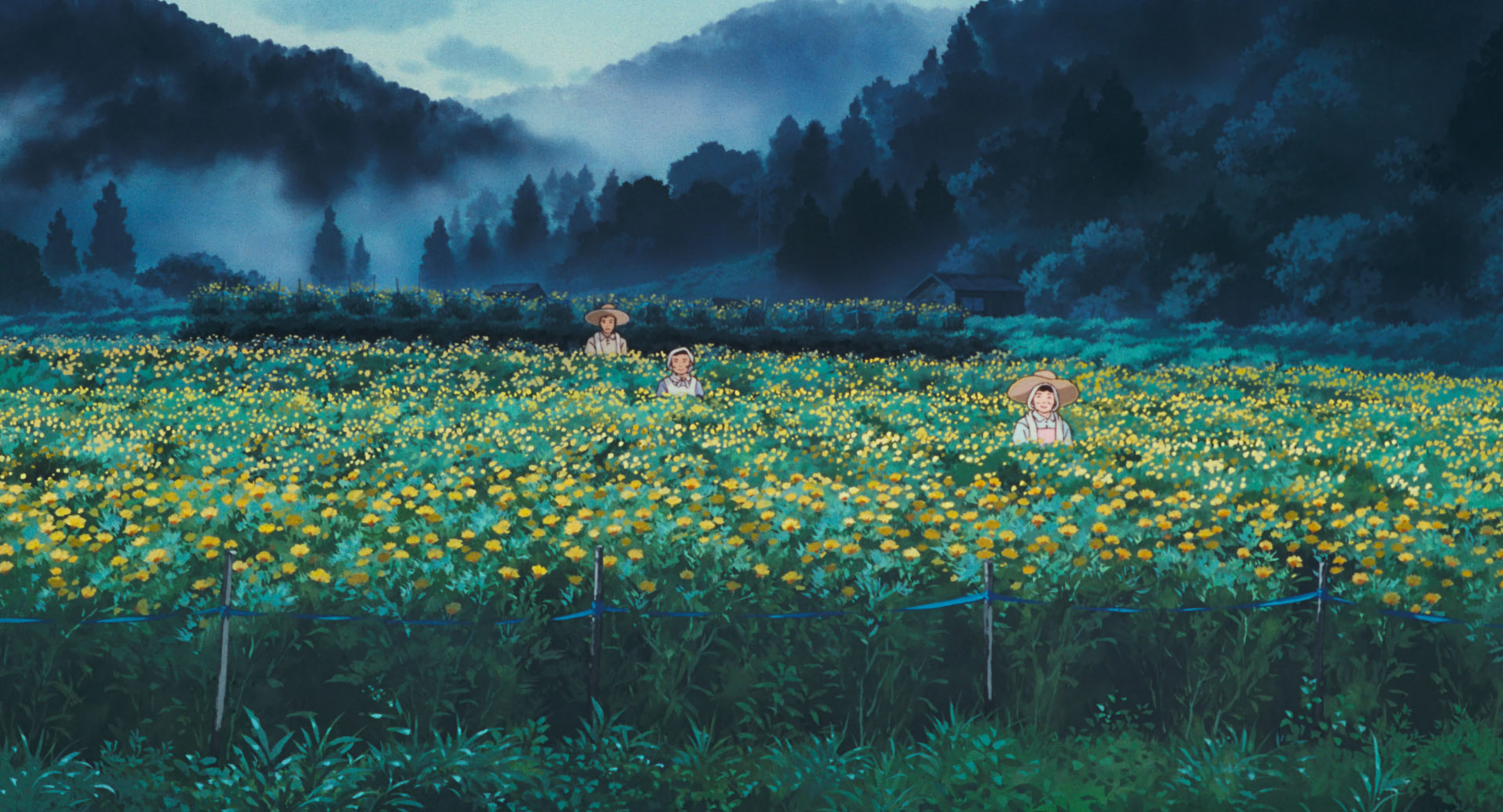 Studio Ghibli Omoide Poro Poro Upscaled Movie Screenshots Anime Girls Anime Men Anime Screenshot Nat 3840x2076