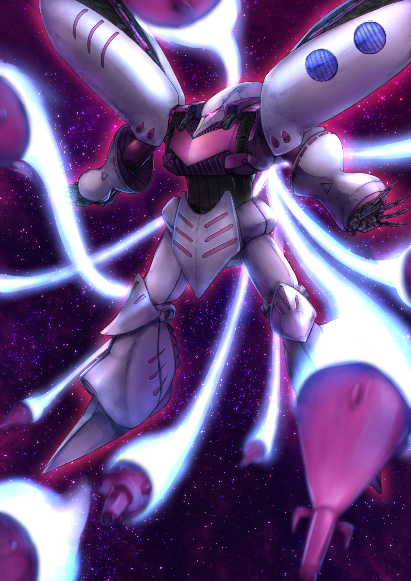 Qubeley Anime Mechs Super Robot Wars Mobile Suit Zeta Gundam Mobile Suit Gundam ZZ Artwork Mobile Su 1389x1965