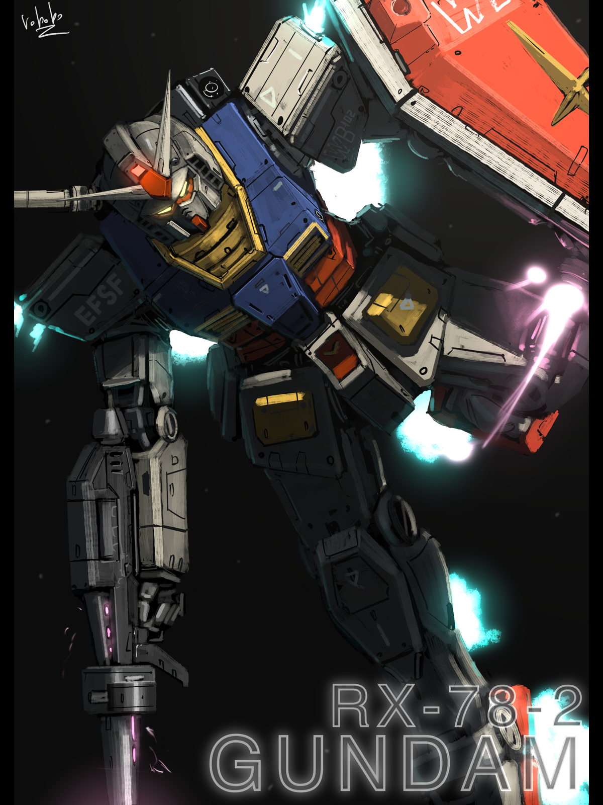 Anime Mechs Gundam Super Robot Taisen Artwork Digital Art Fan Art RX 78 Gundam Mobile Suit Gundam 1200x1600