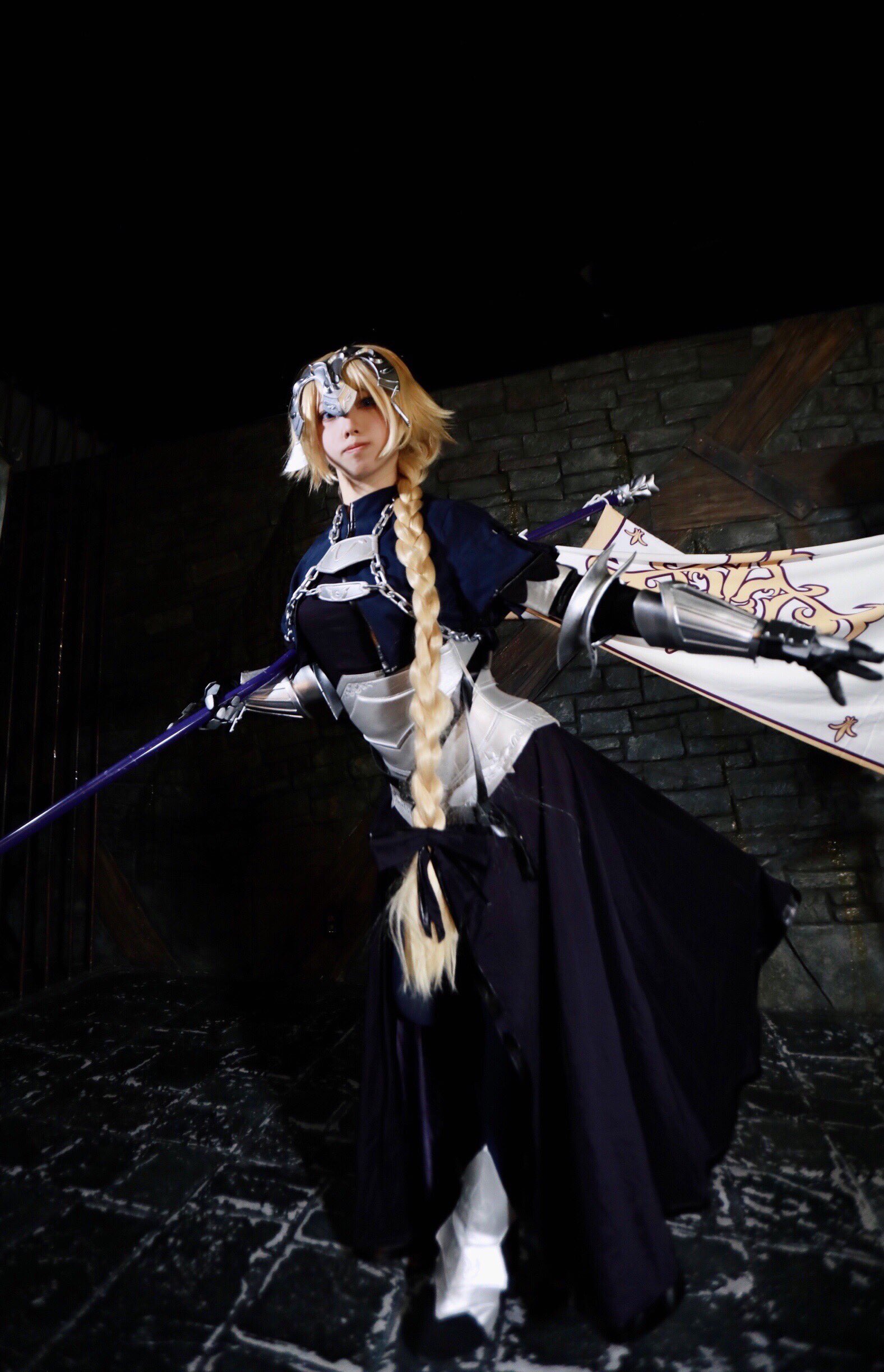 Jeanne DArc Fate Ruler Fate Apocrypha Asian Asian Cosplayer Cosplay Japanese Long Hair Blonde Japane 1577x2448