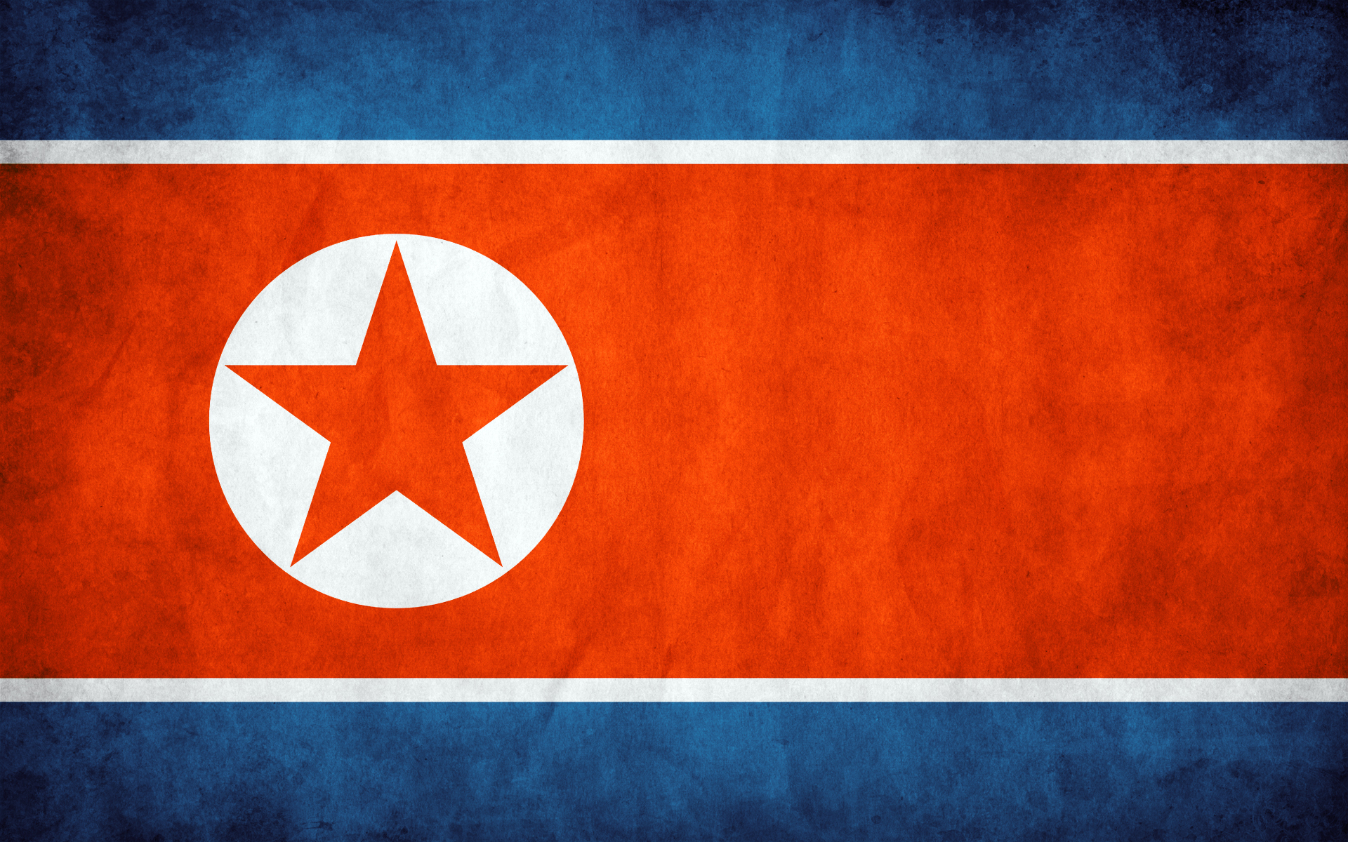 Flag North Korea Grunge Simple Background Minimalism 1920x1200