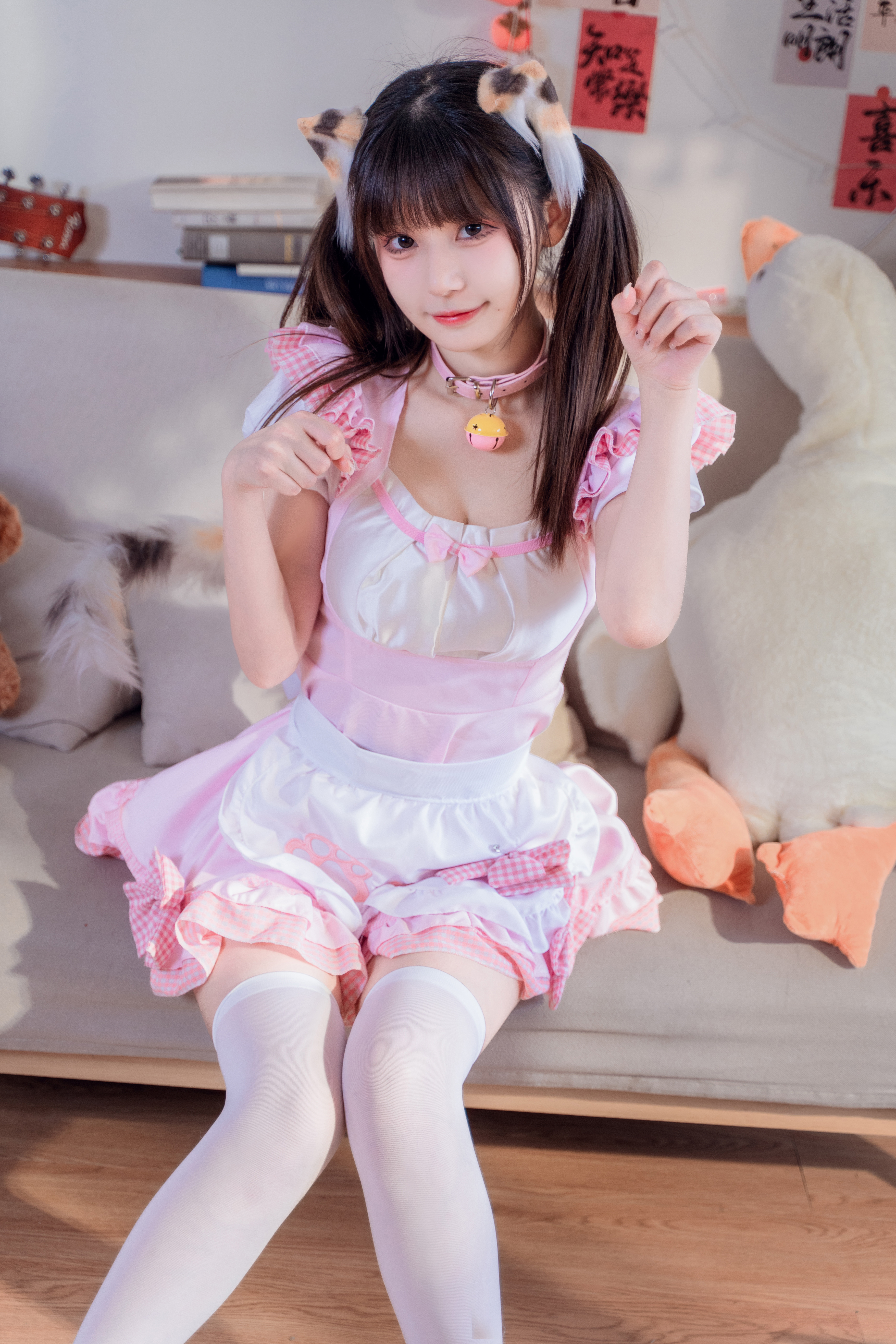MaoDaRen Cat Girl Pink Skirt Asian 5304x7952