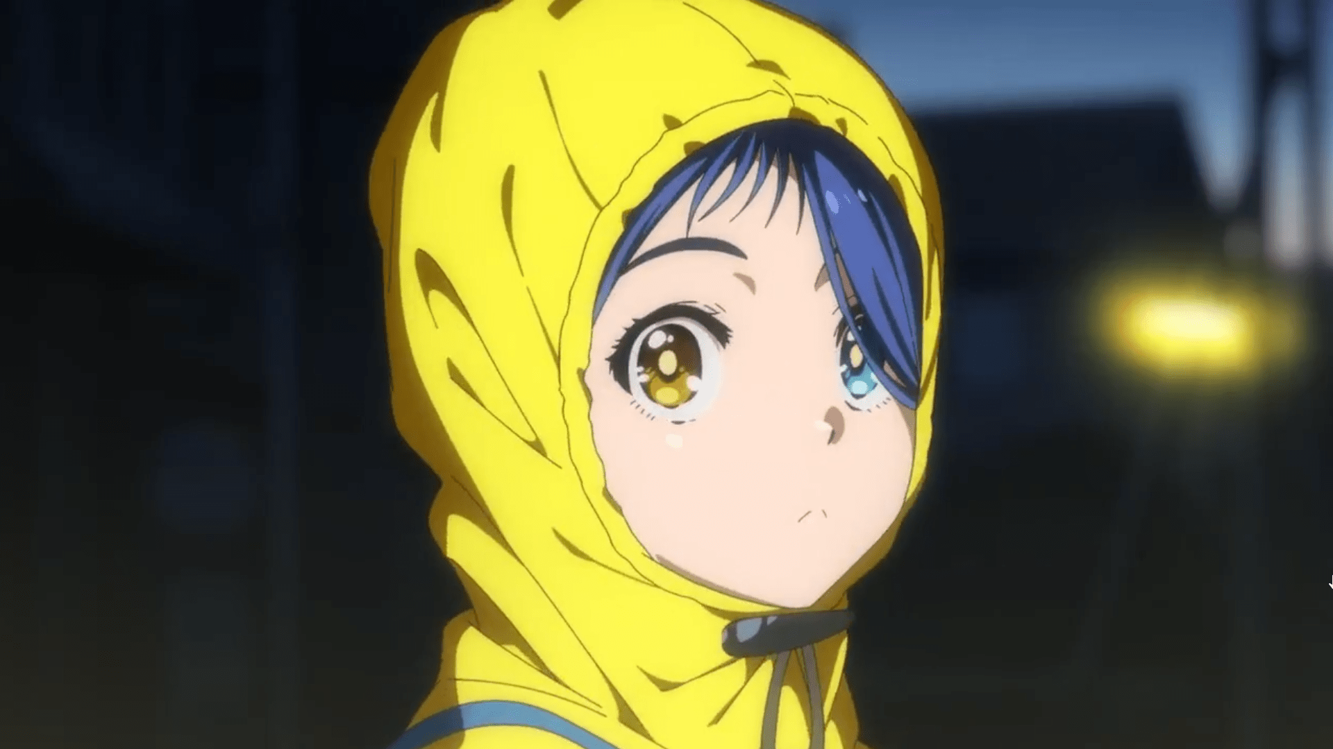 Wonder Egg Priority Ai Ohto Heterochromia Anime Anime Girls Raincoat 1920x1080