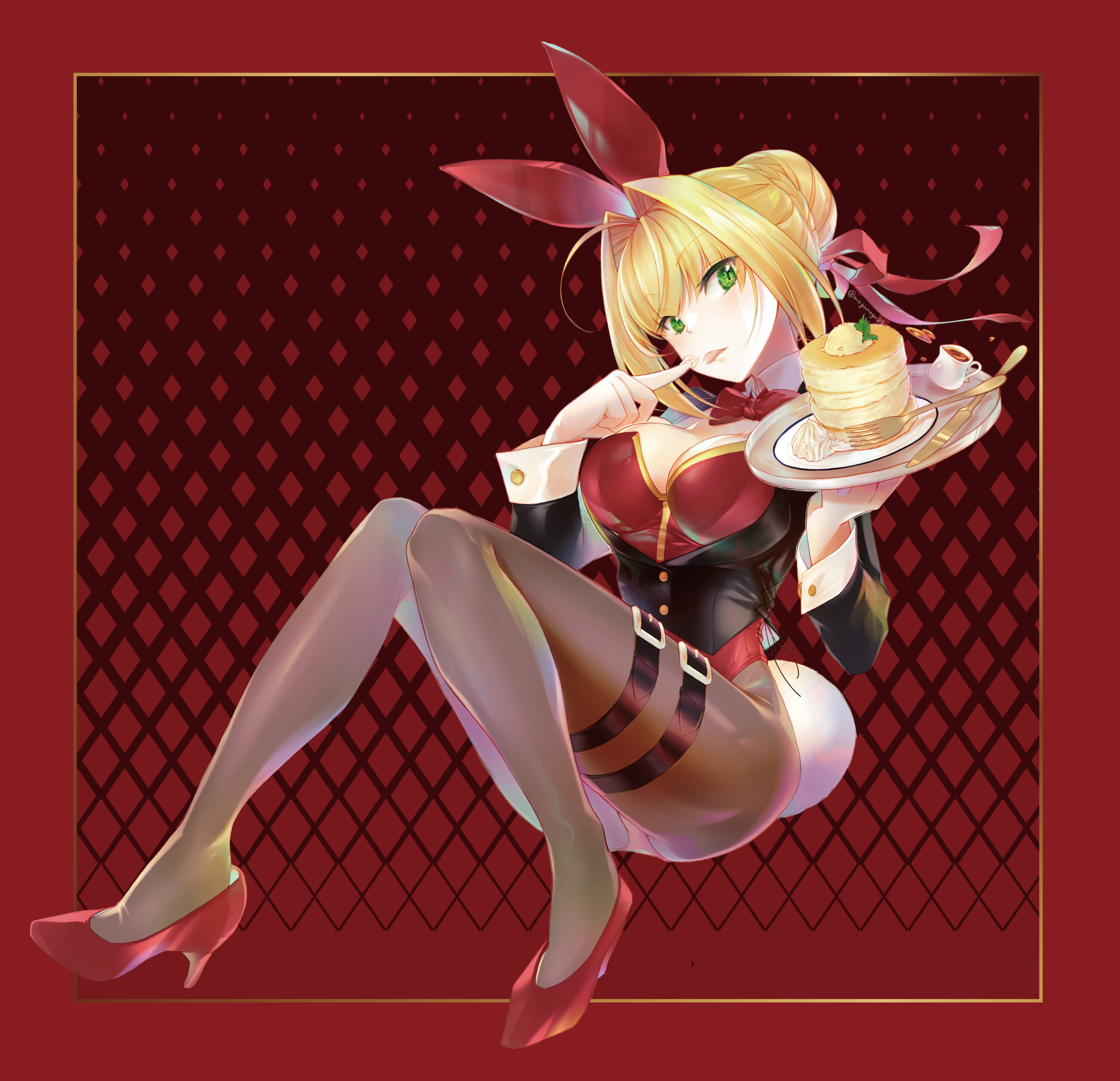 Anime Anime Girls Fate Series Fate Extra Fate Extra CCC Fate Grand Order Nero Claudius Long Hair Blo 2917x2815