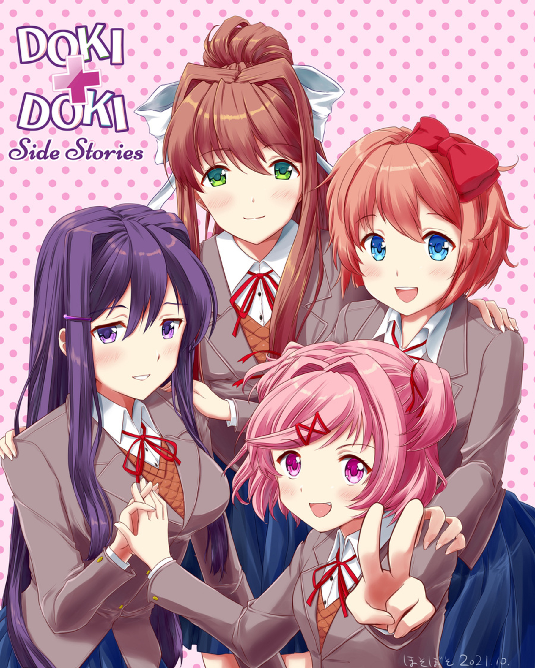 Anime Anime Girls Doki Doki Literature Club Monika Doki Doki Literature Club Natsuki Doki Doki Liter 1800x2250