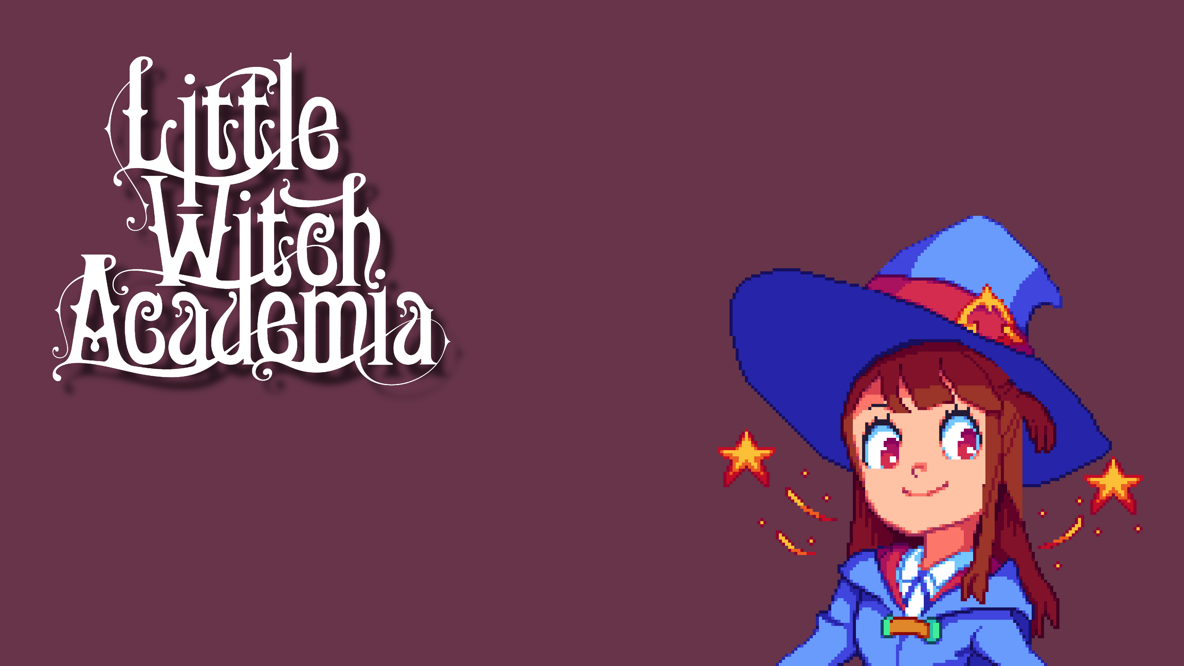 Little Witch Academia Luna Nova Uniform Witch Witch Hat Witch Costume Brunette Long Hair Looking Awa 3840x2160