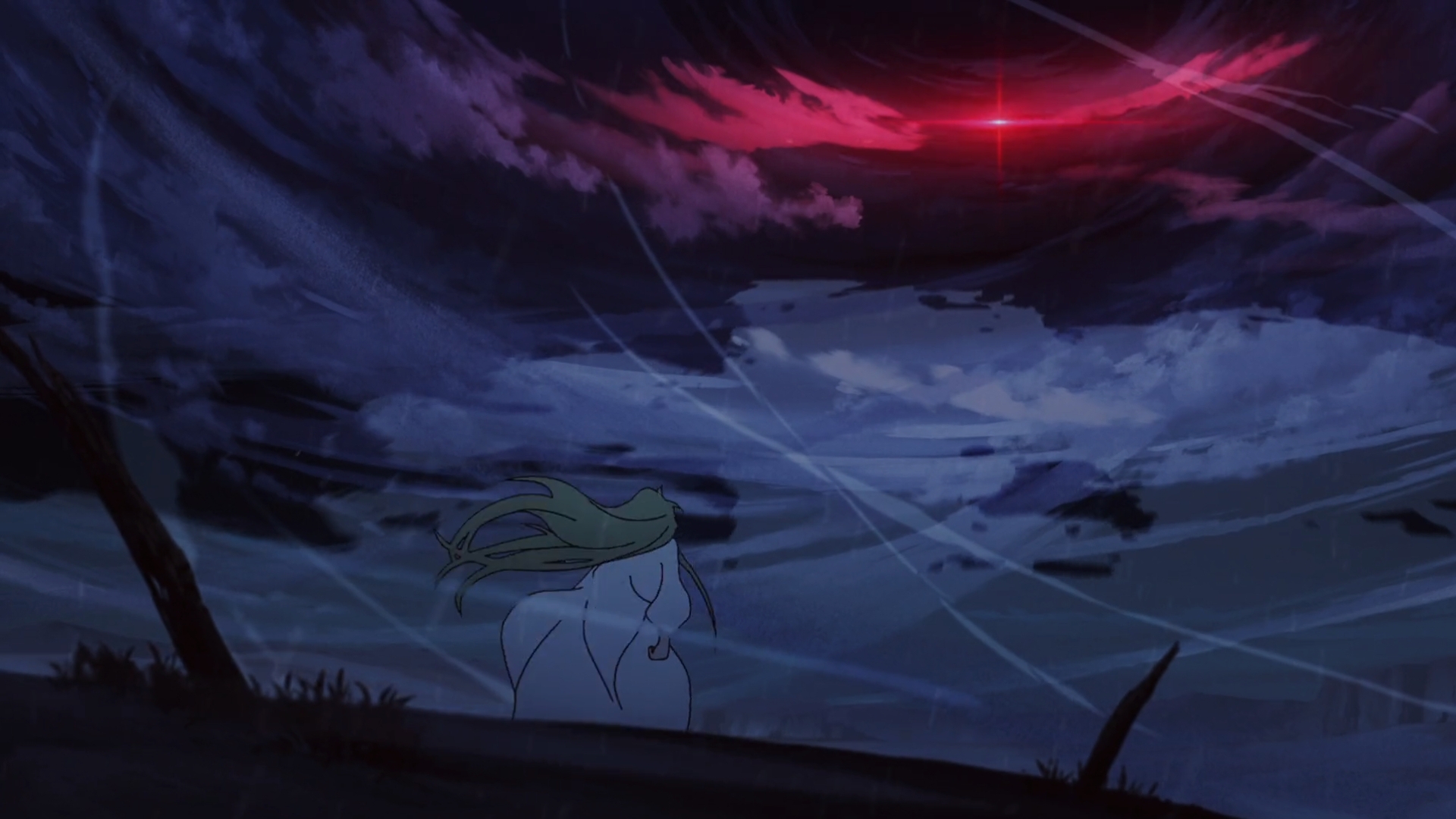 Fate Series Enkidu FGO Fate Strange Fake Anime Anime Screenshot Sky Clouds Gender Fluid Standing Lon 1920x1080