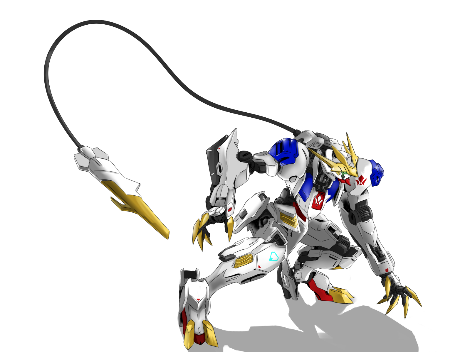 Anime Mechs Gundam Super Robot Taisen Mobile Suit Gundam Iron Blooded Orphans Gundam Barbatos Lupus  1600x1200