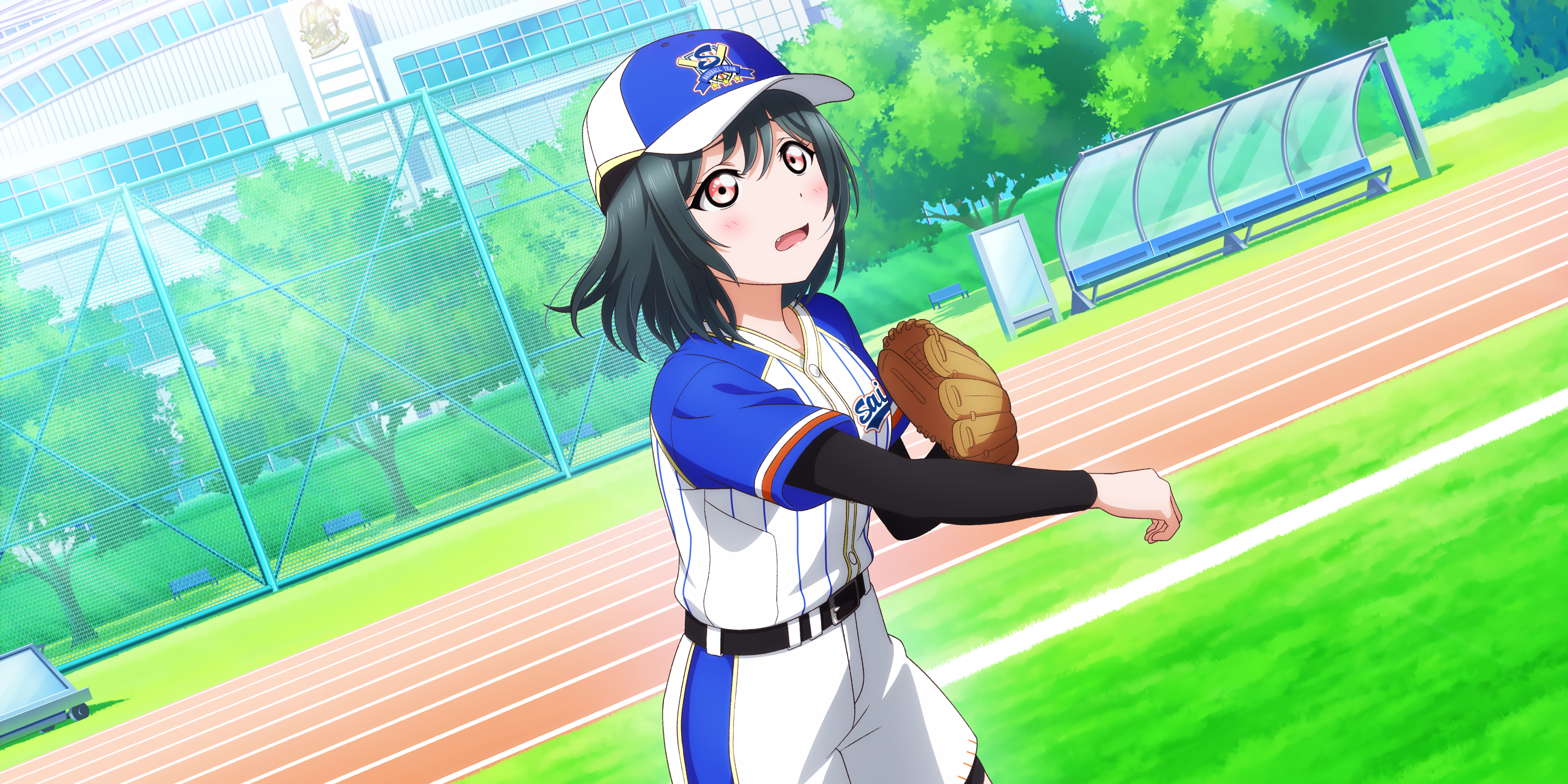 Mifune Shioriko Love Live Love Live Nijigasaki High School Idol Club Anime Anime Girls Hat Baseball  3600x1800