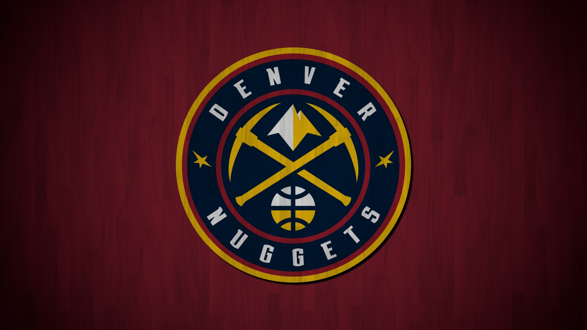 Denver Nuggets NBA Logo Basketball Denver Mile High City Simple Background Minimalism 1920x1080