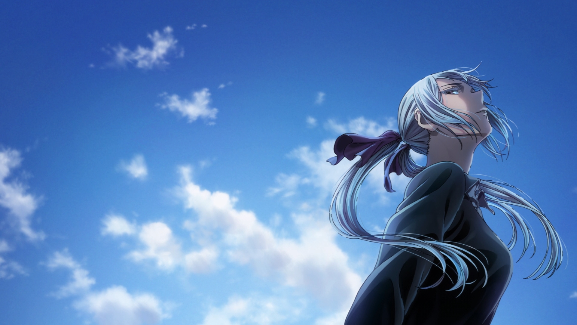 Mahoutsukai No Yome Anime Girls Anime Looking Away Twintails Sky Clouds 1920x1080
