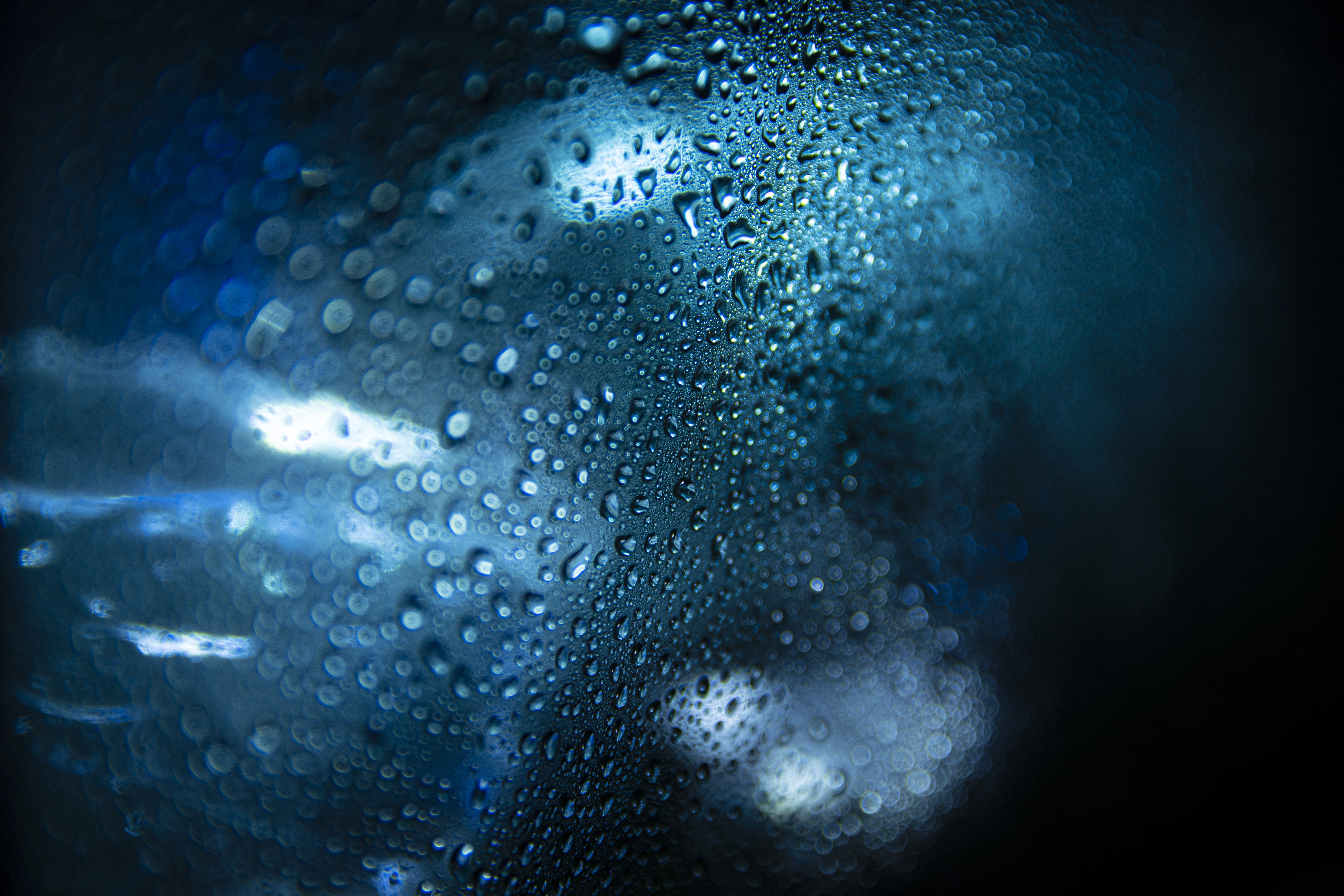 Water Drops Water Ice Glass Jar Aquarium Fish Tank Water On Glass Texture Ice Crystals Glass 6000x4000