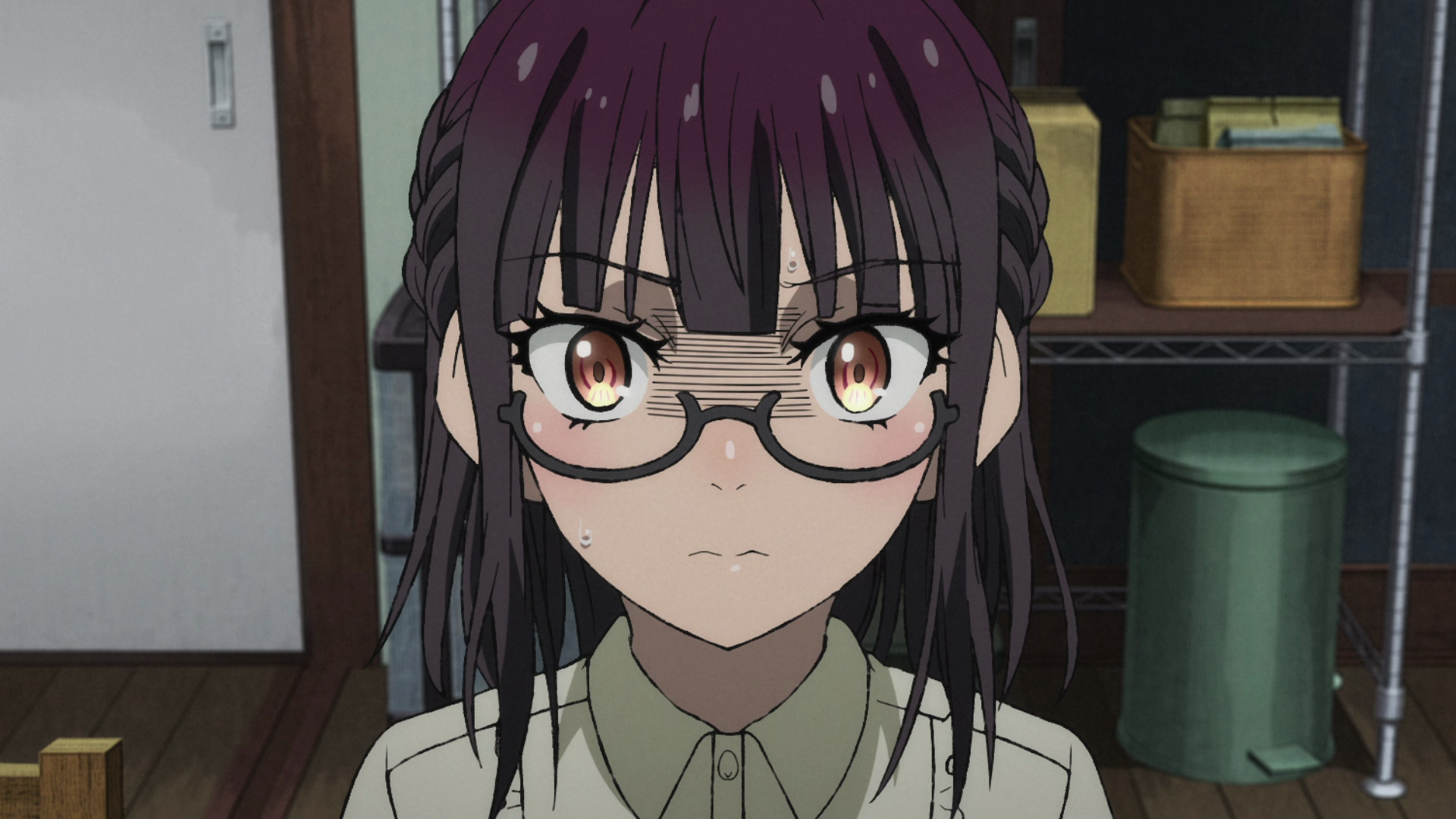 Isekai Ojisan Glasses Anime Girls Anime Anime Screenshot Looking At Viewer Sweatdrop 1920x1080