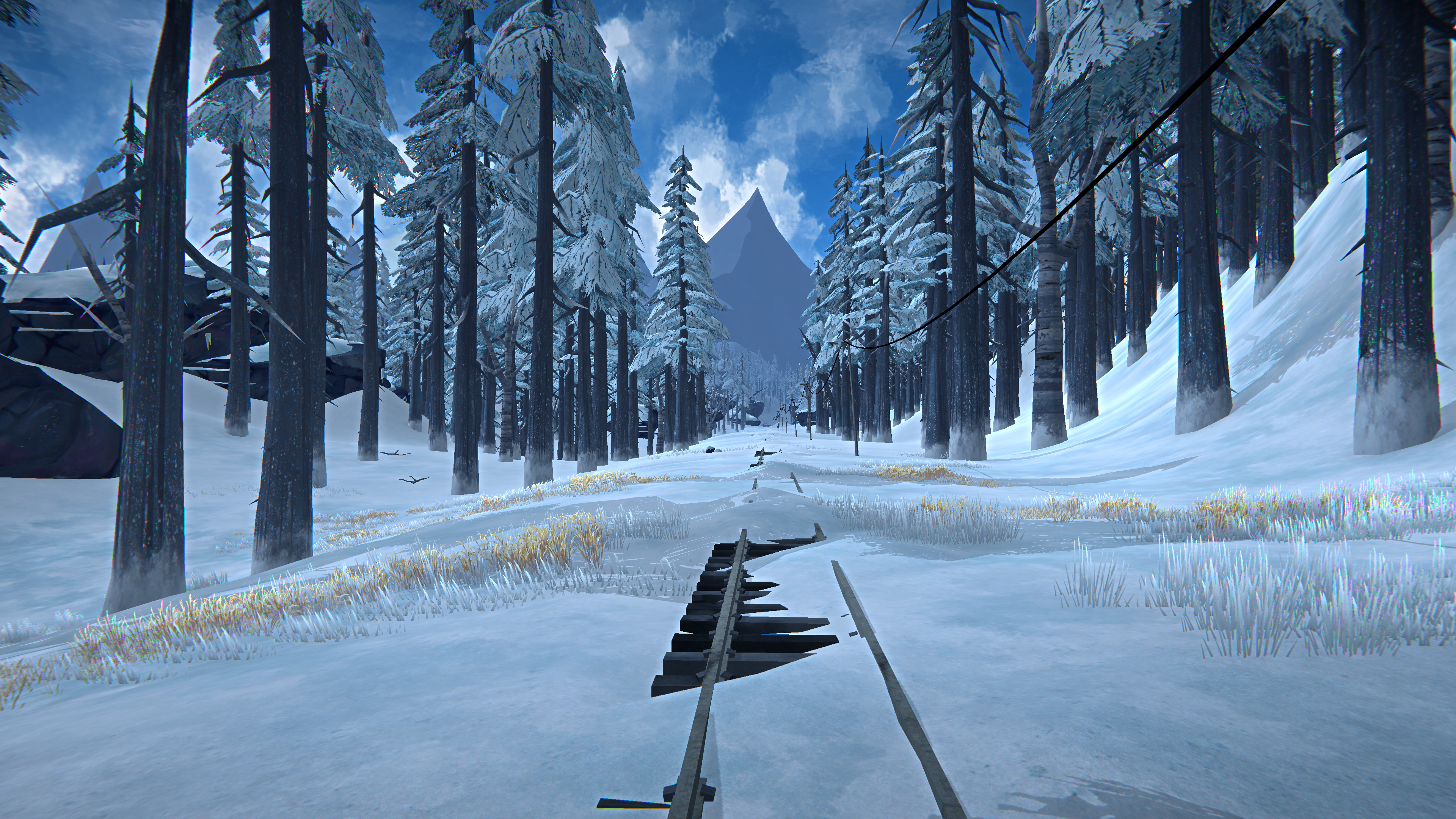 Video Game Landscape Video Games Screen Shot The Long Dark Snow PC Gaming Survival Video Game Art 3840x2160