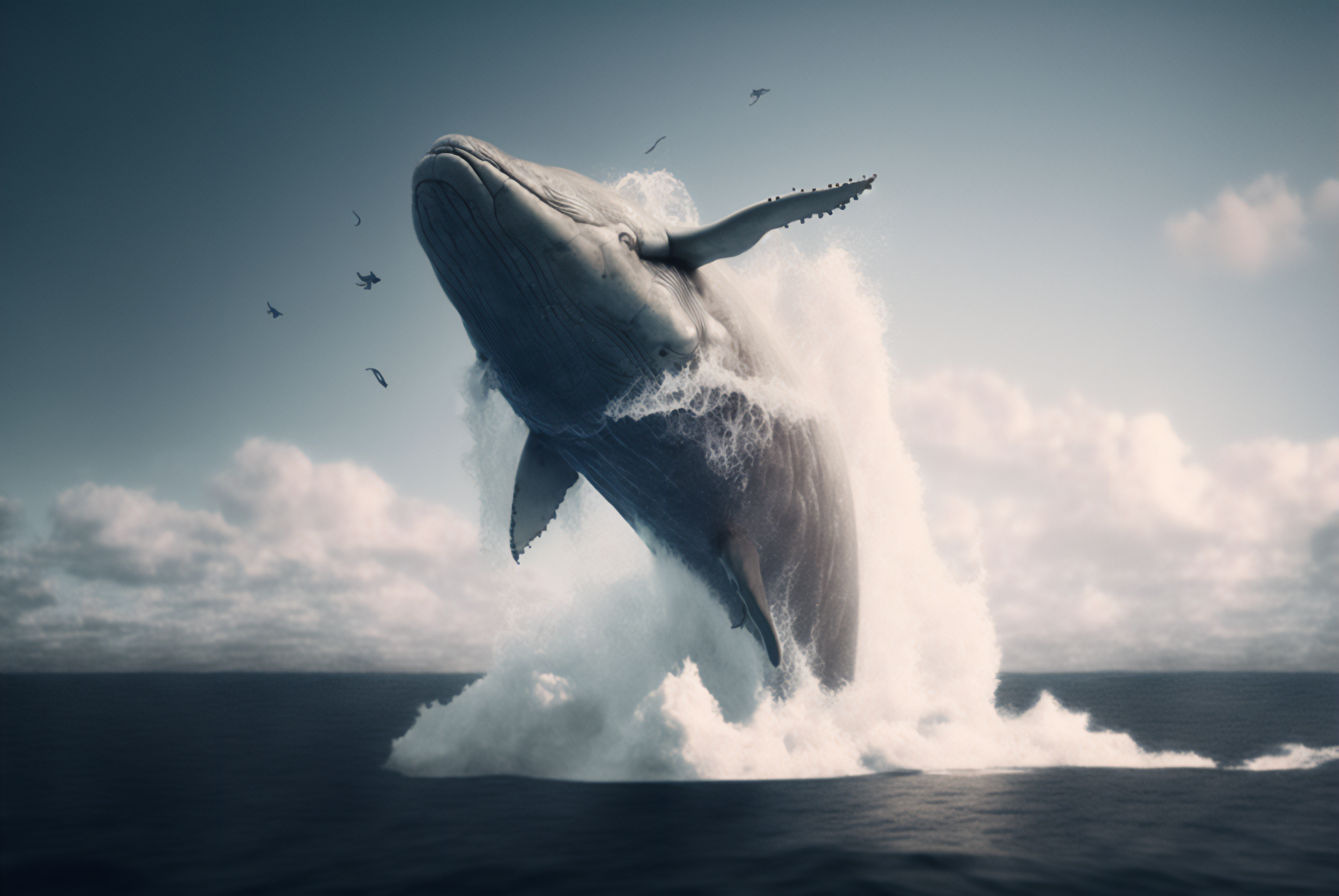 Ai Art Humpback Whale Sea Animals Water Nature AiArtSucks 3060x2048