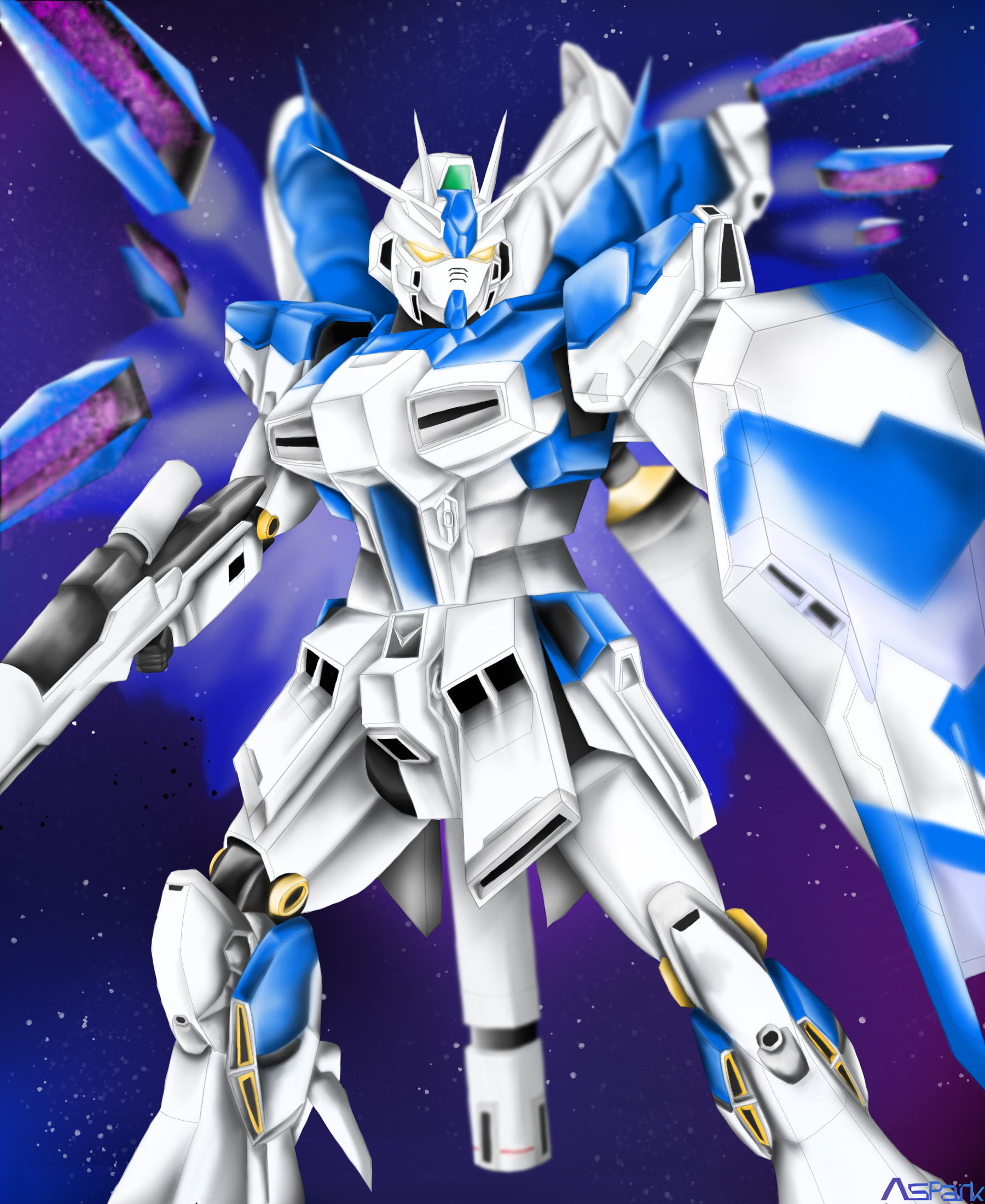 Hi Gundam Mobile Suit Gundam CCA Beltorchikas Children Anime Mechs Super Robot Taisen Gundam Artwork 1800x2200