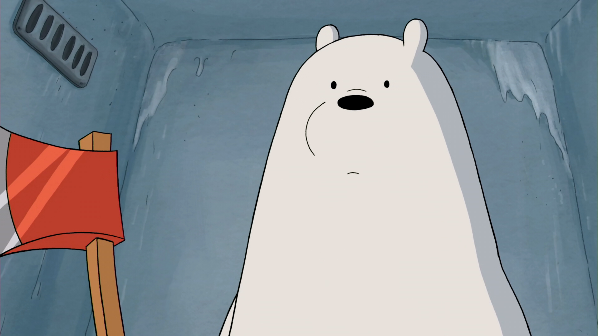 We Bare Bears Bears Ice Bear Axes Cartoon 1916x1076