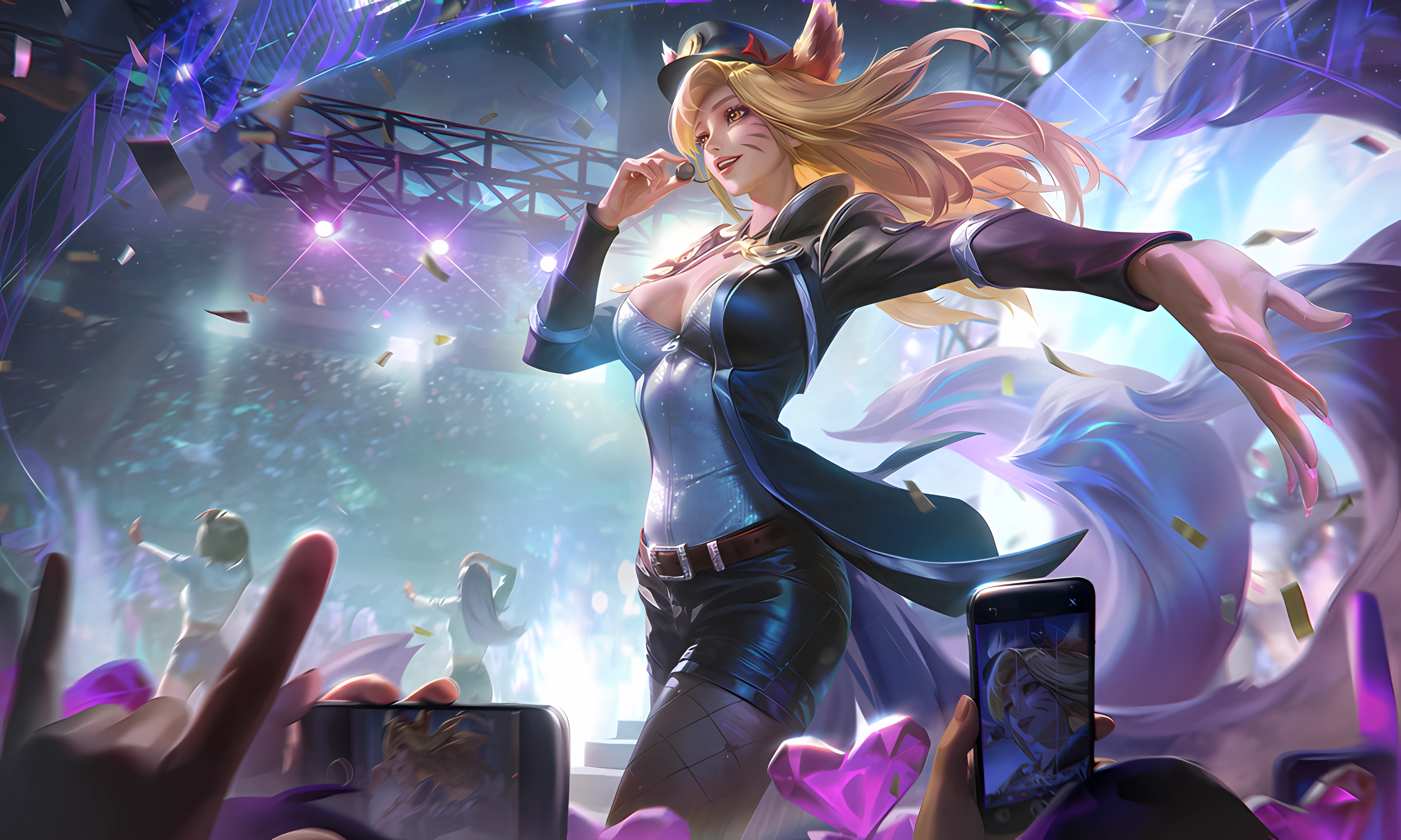 League Of Legends Singer Ahri League Of Legends Video Game Characters Video Game Girls Hat Video Gam 3780x2268