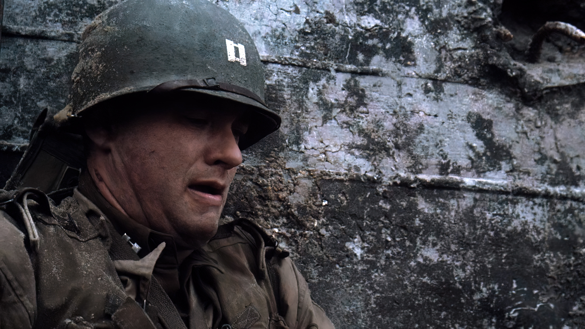 Saving Private Ryan Movies Film Stills Tom Hanks Actor Helmet World War Ii D Day Soldier Steven Spie 1920x1080